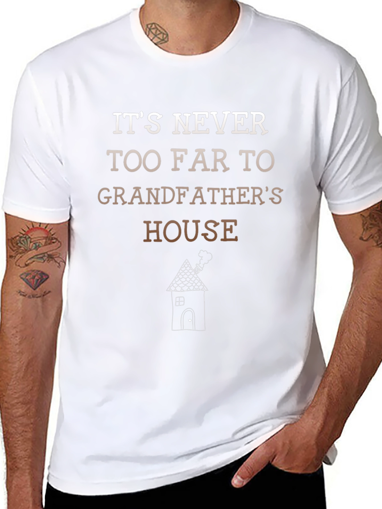 Black Grandfather's House T-Shirt view 8