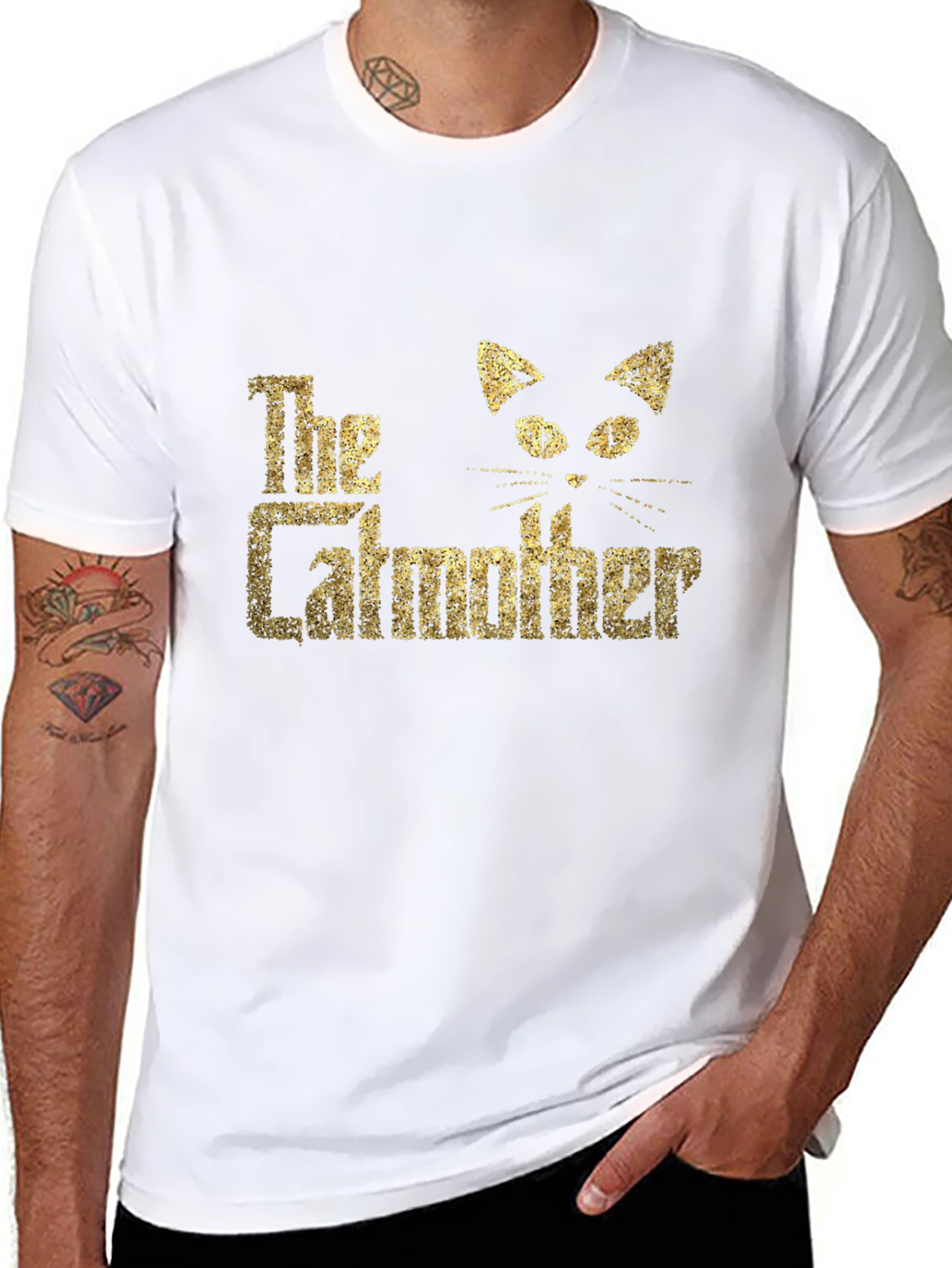Black The Catmother T-Shirt view 8