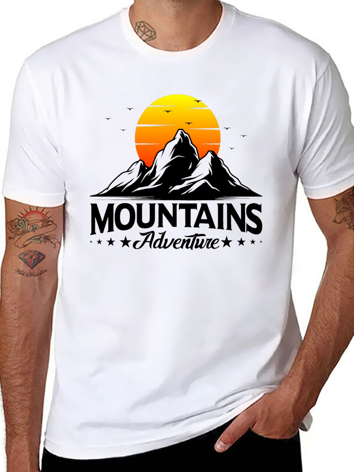 Black Mountains Adventure Graphic T-Shirt view 8