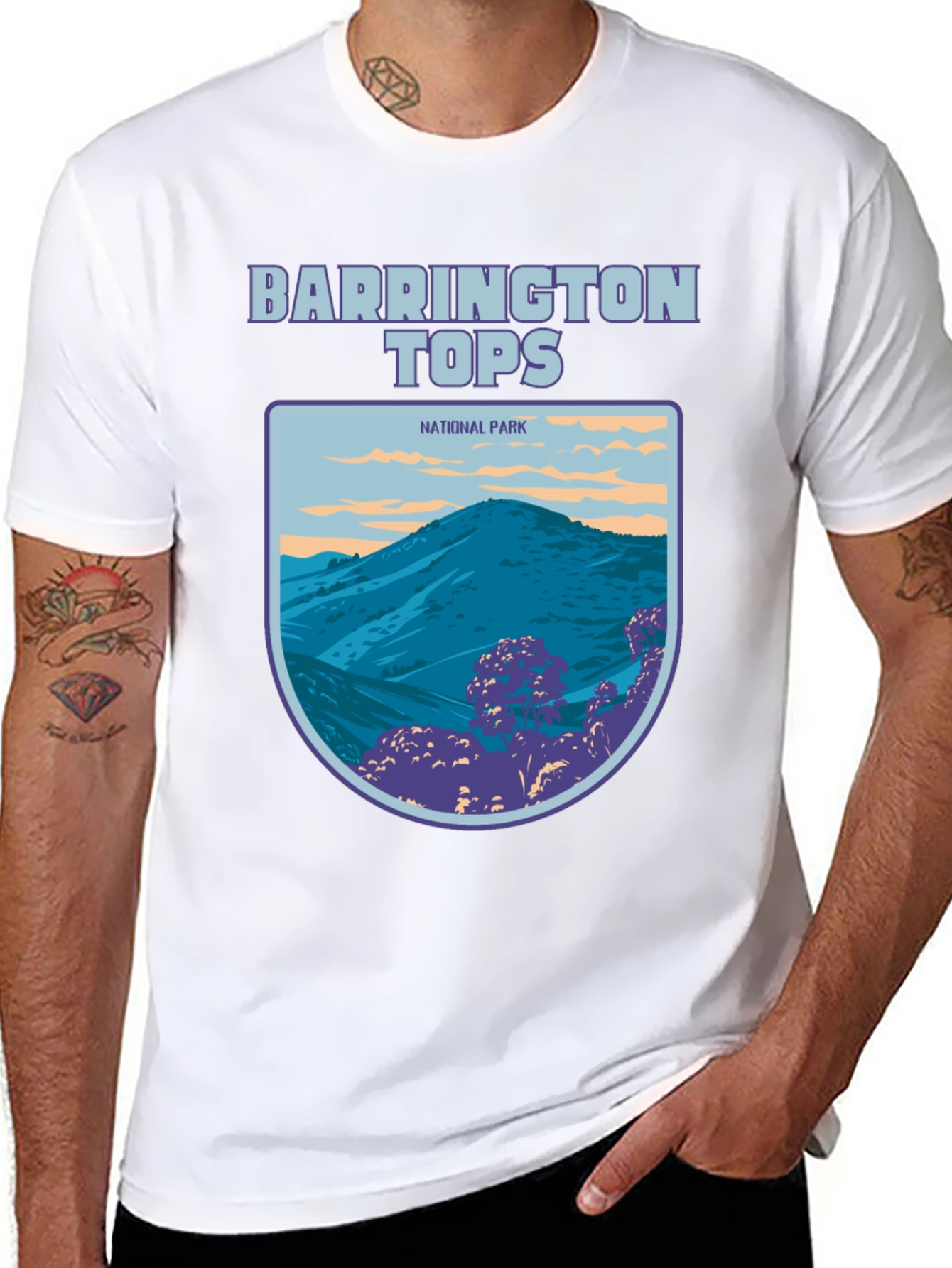 Black Barrington Tops National Park Graphic Tee view 8