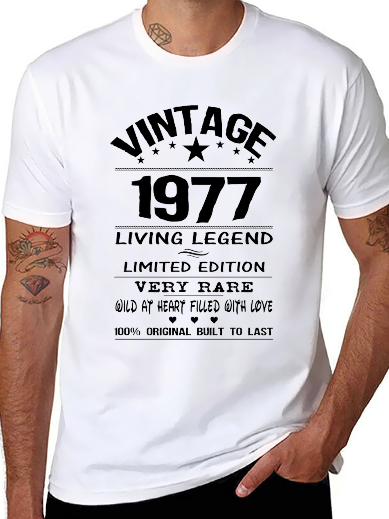 Black Vintage 1977 Living Legend Black T-Shirt view 8
