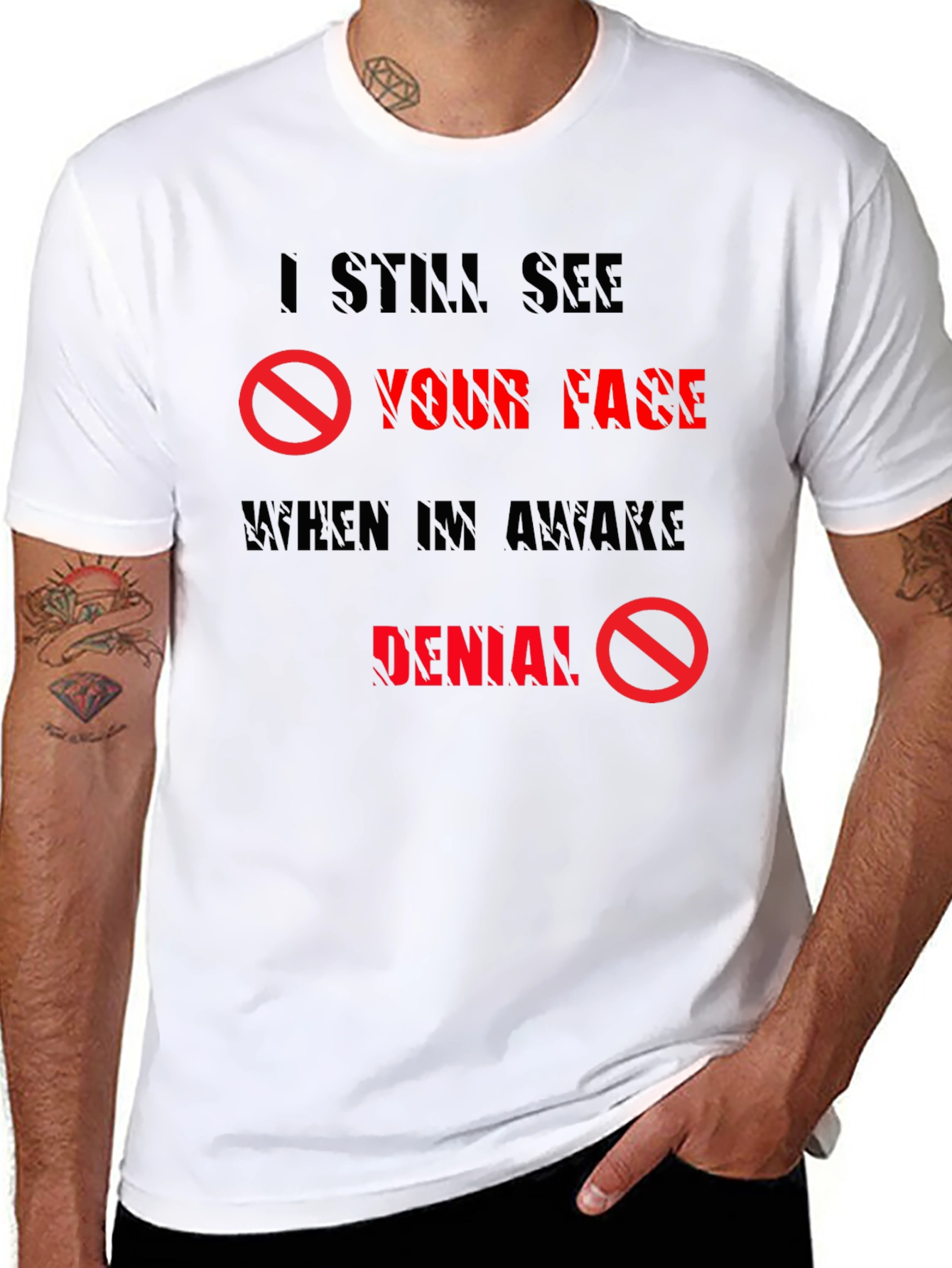 Black I Still See Your Face T-Shirt view 8