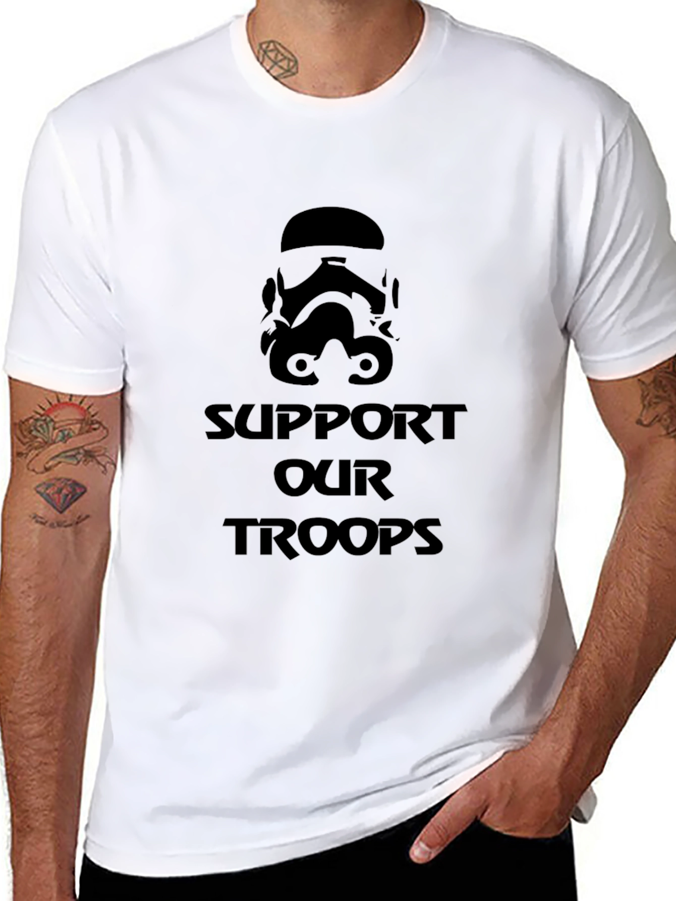 Black Stormtrooper Support T-Shirt view 8