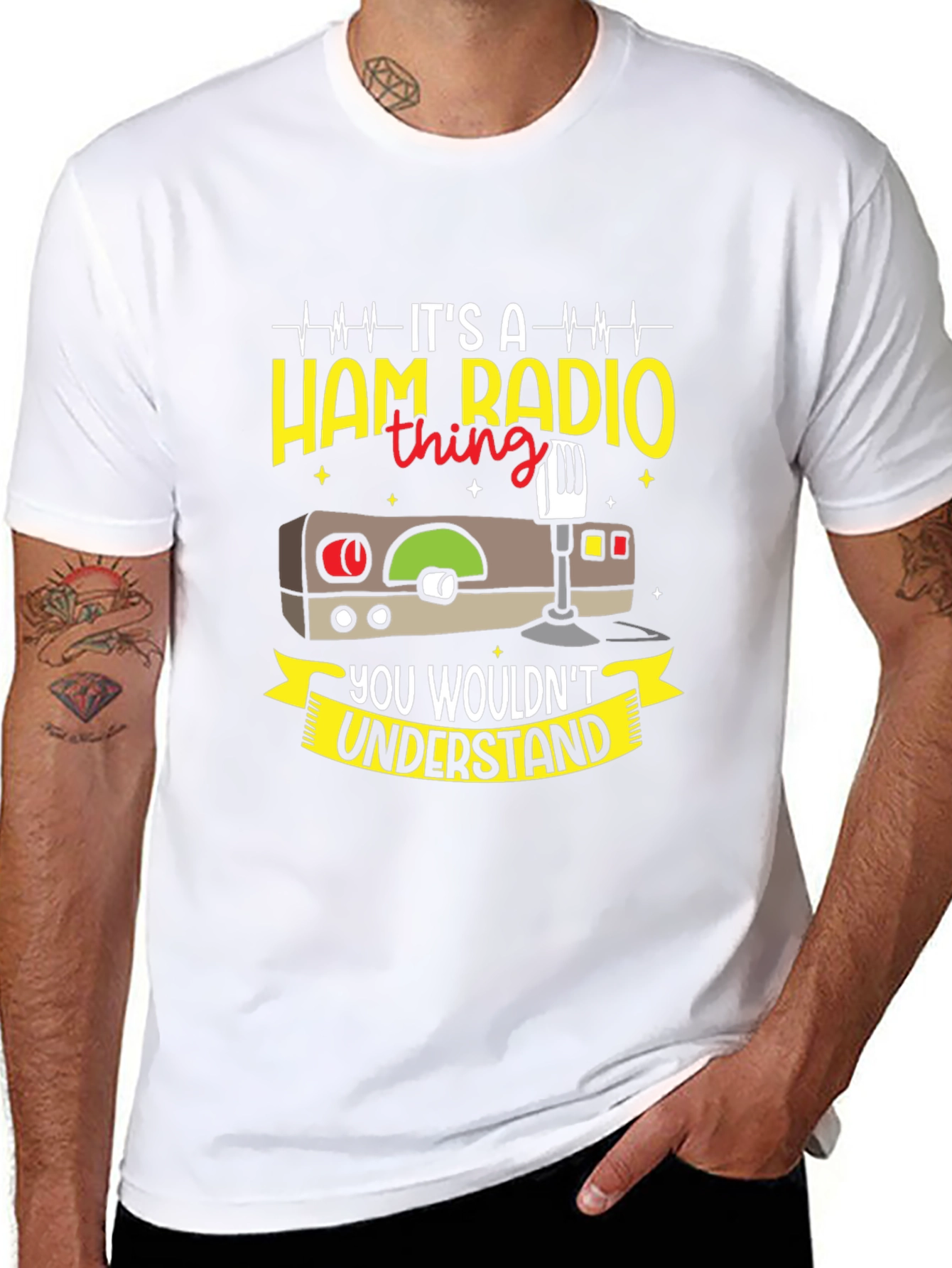 Black Ham Radio Thing T-Shirt view 8