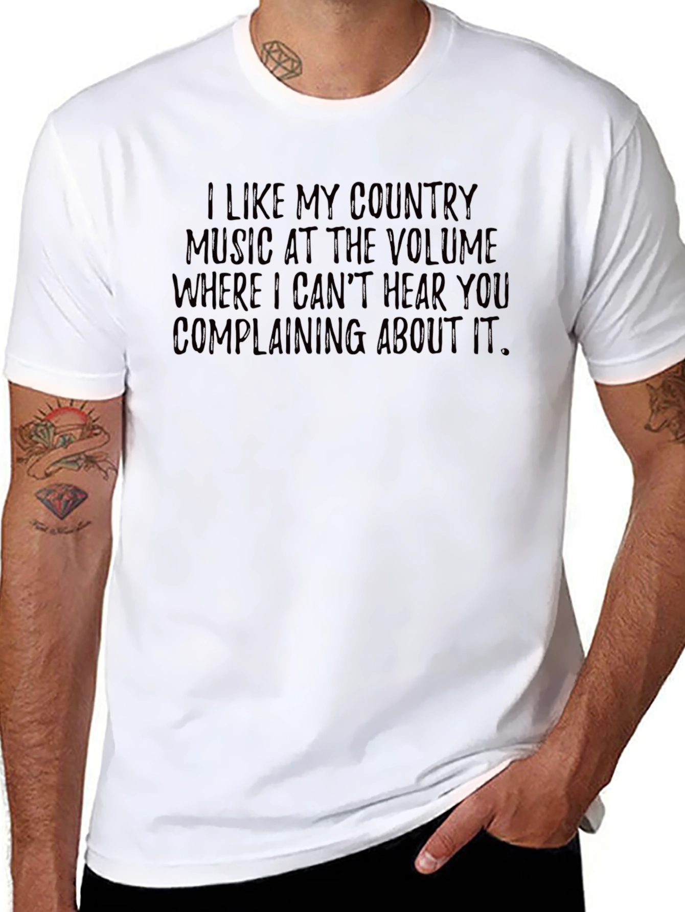 Black Country Music Lover Tee - Can't Hear You Complaining view 8