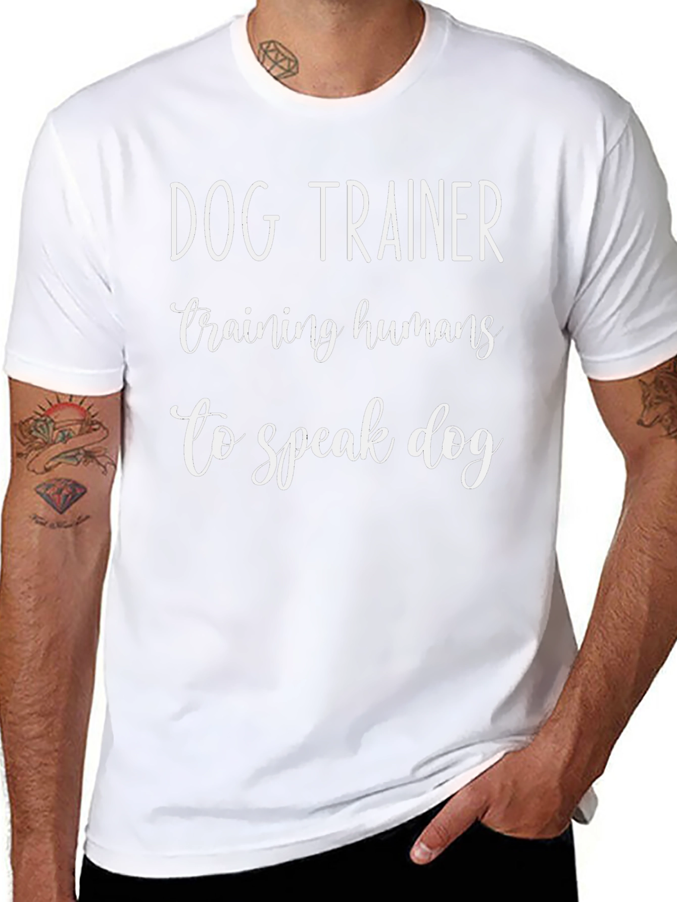 Dog Trainer T-Shirt - Training Humans to Speak Dog - 8