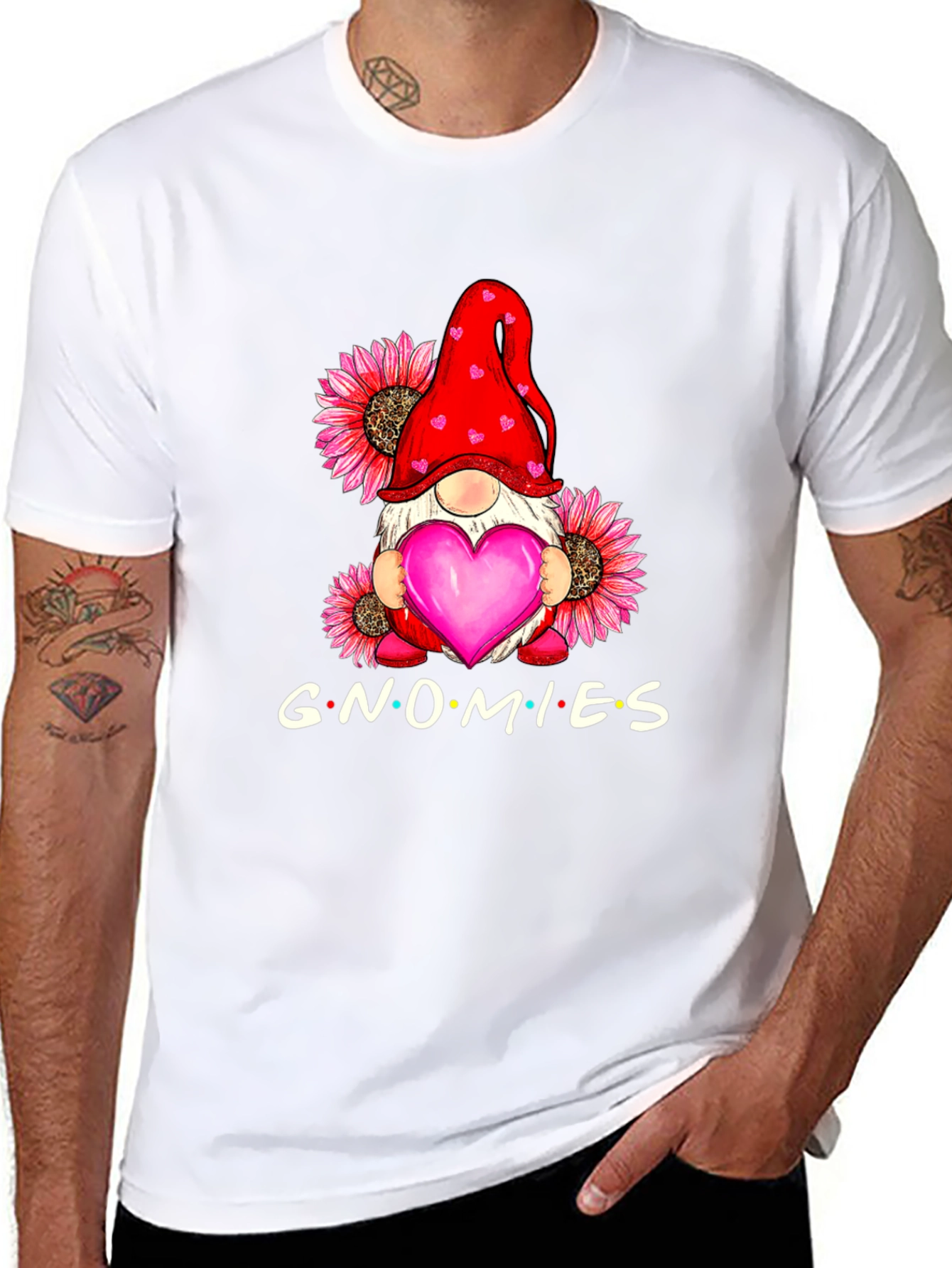 Black Gnomies Graphic T-Shirt - Black view 8