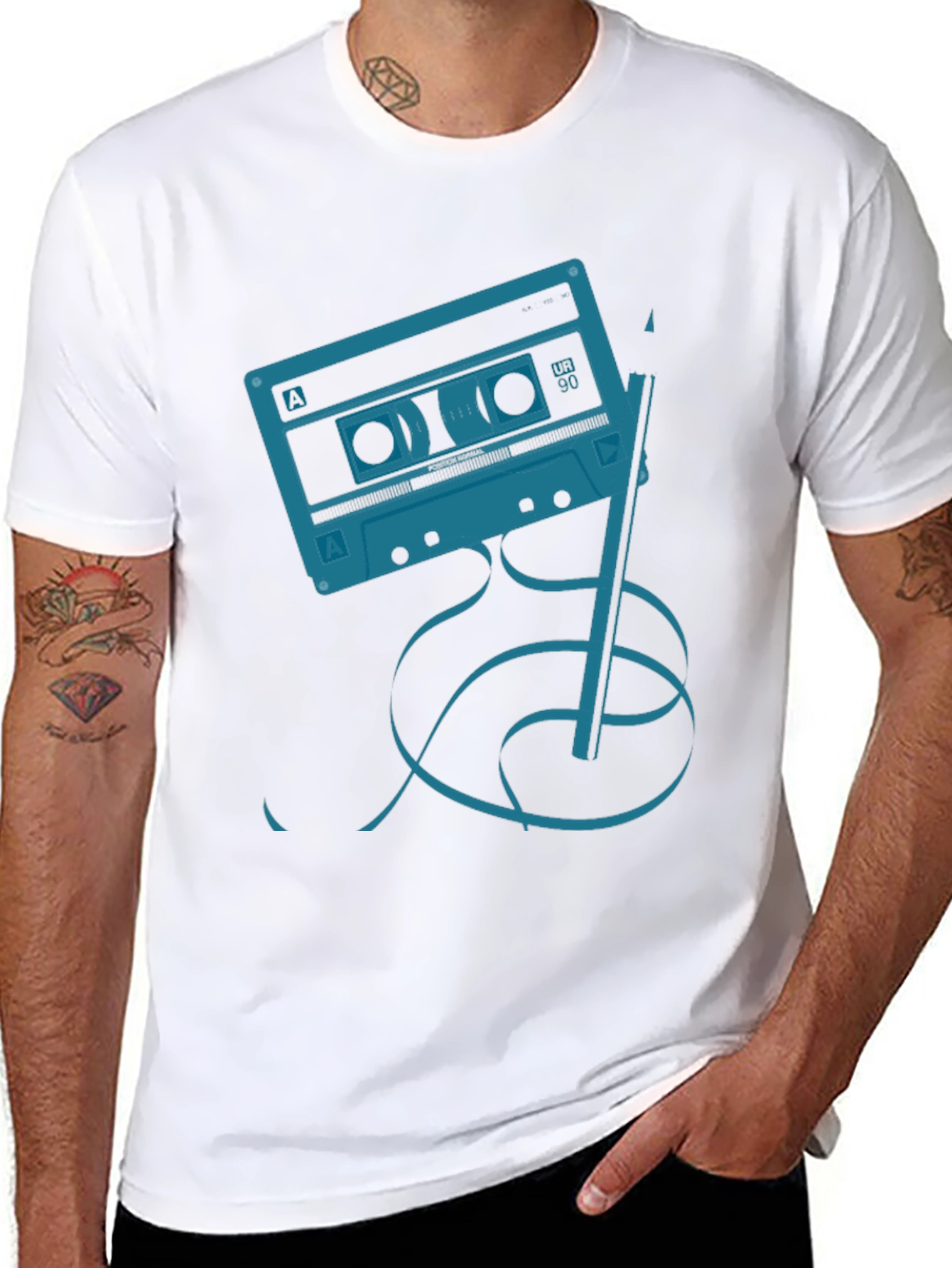 Black Retro Mixtape Graphic Tee view 8