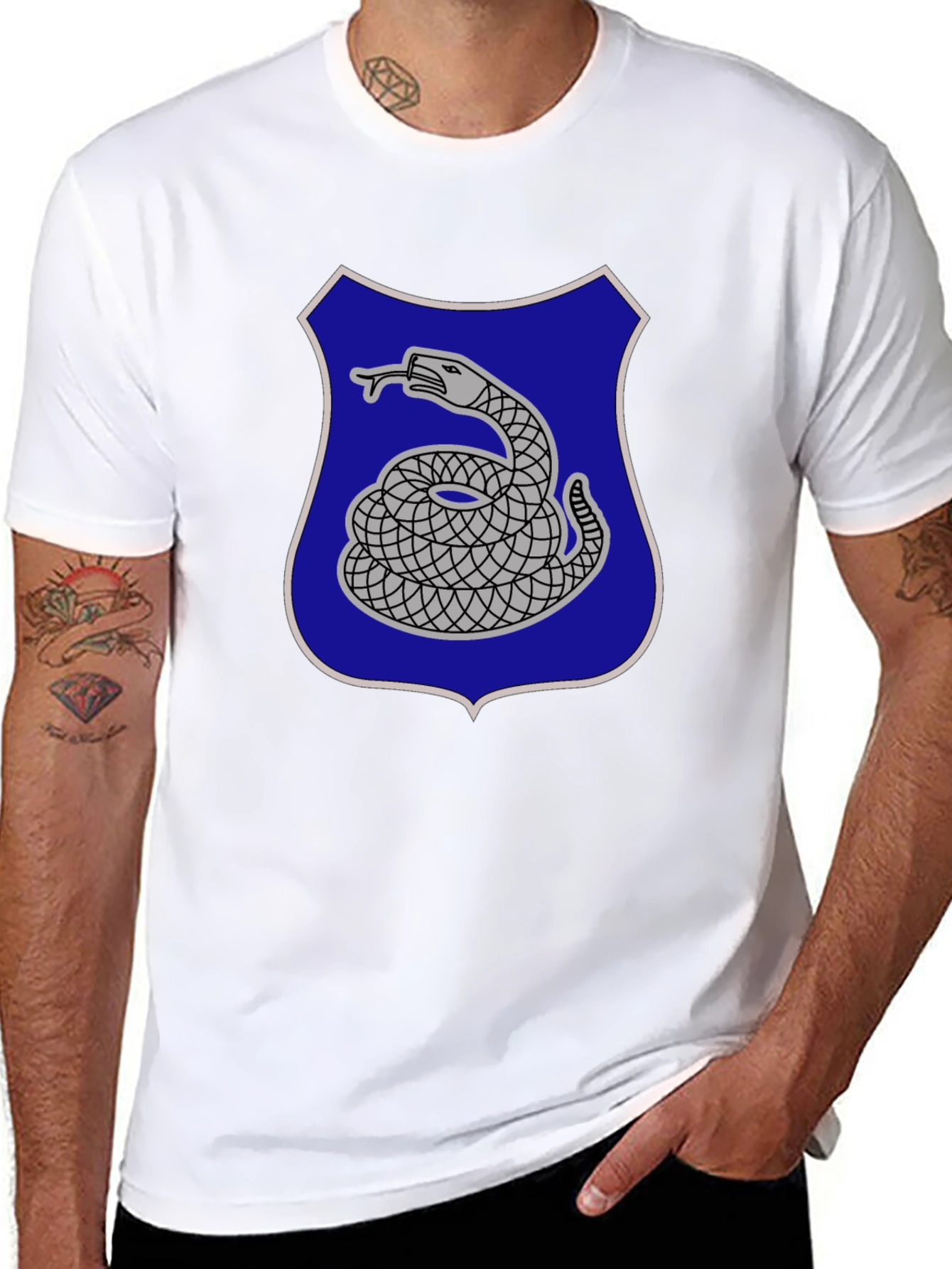 Black Snake Emblem T-Shirt - Classic Design view 8