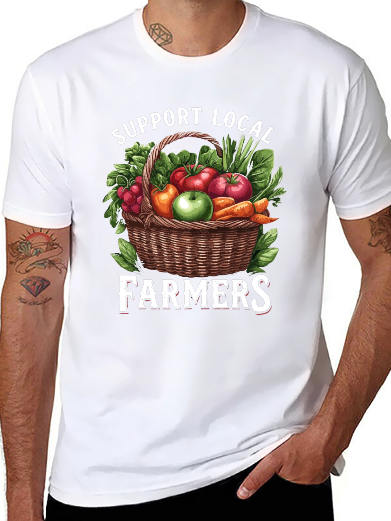 Support Local Farmers Graphic T-Shirt - 8