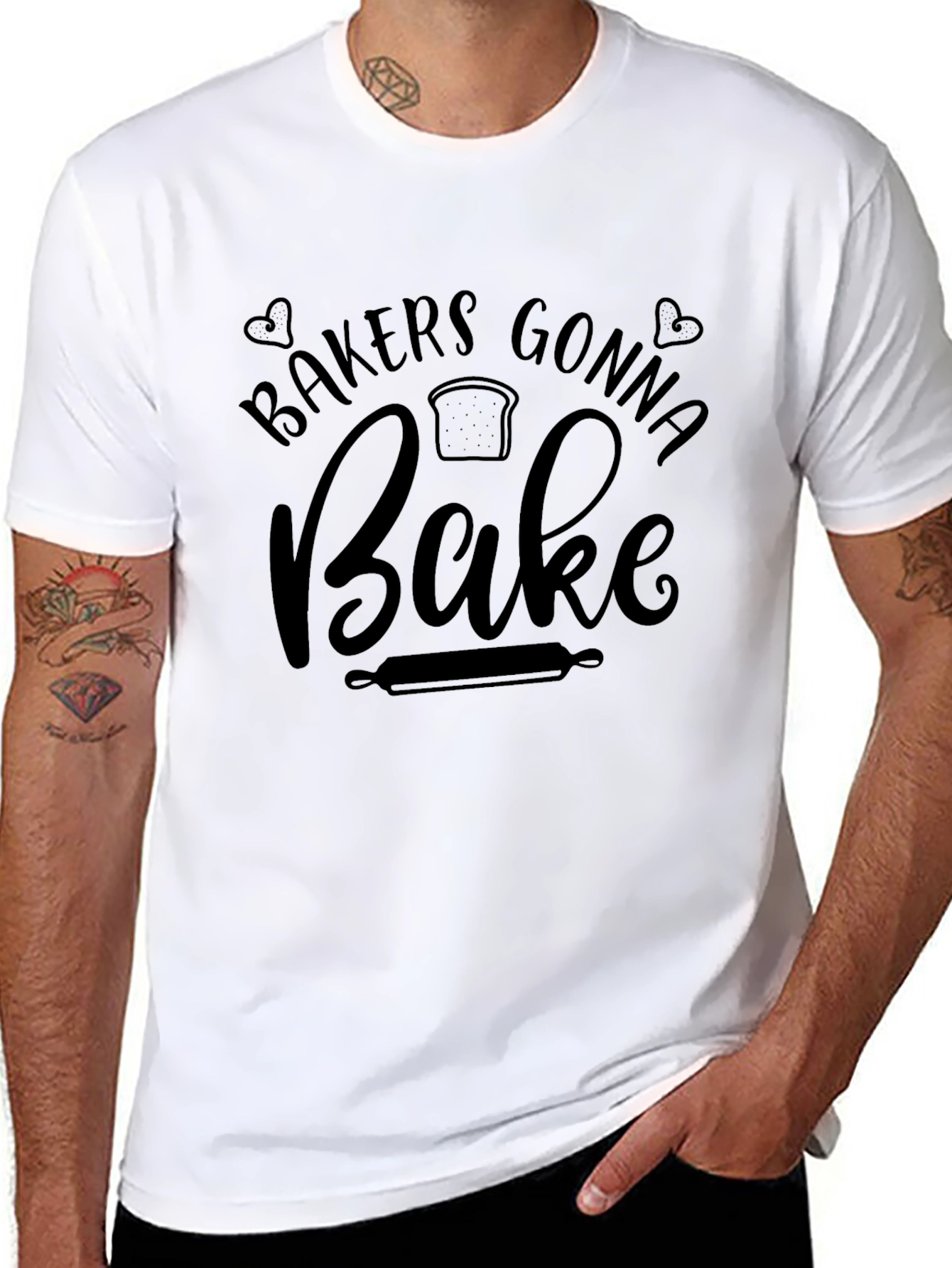 Black Bakers Gonna Bake Graphic T-Shirt view 8