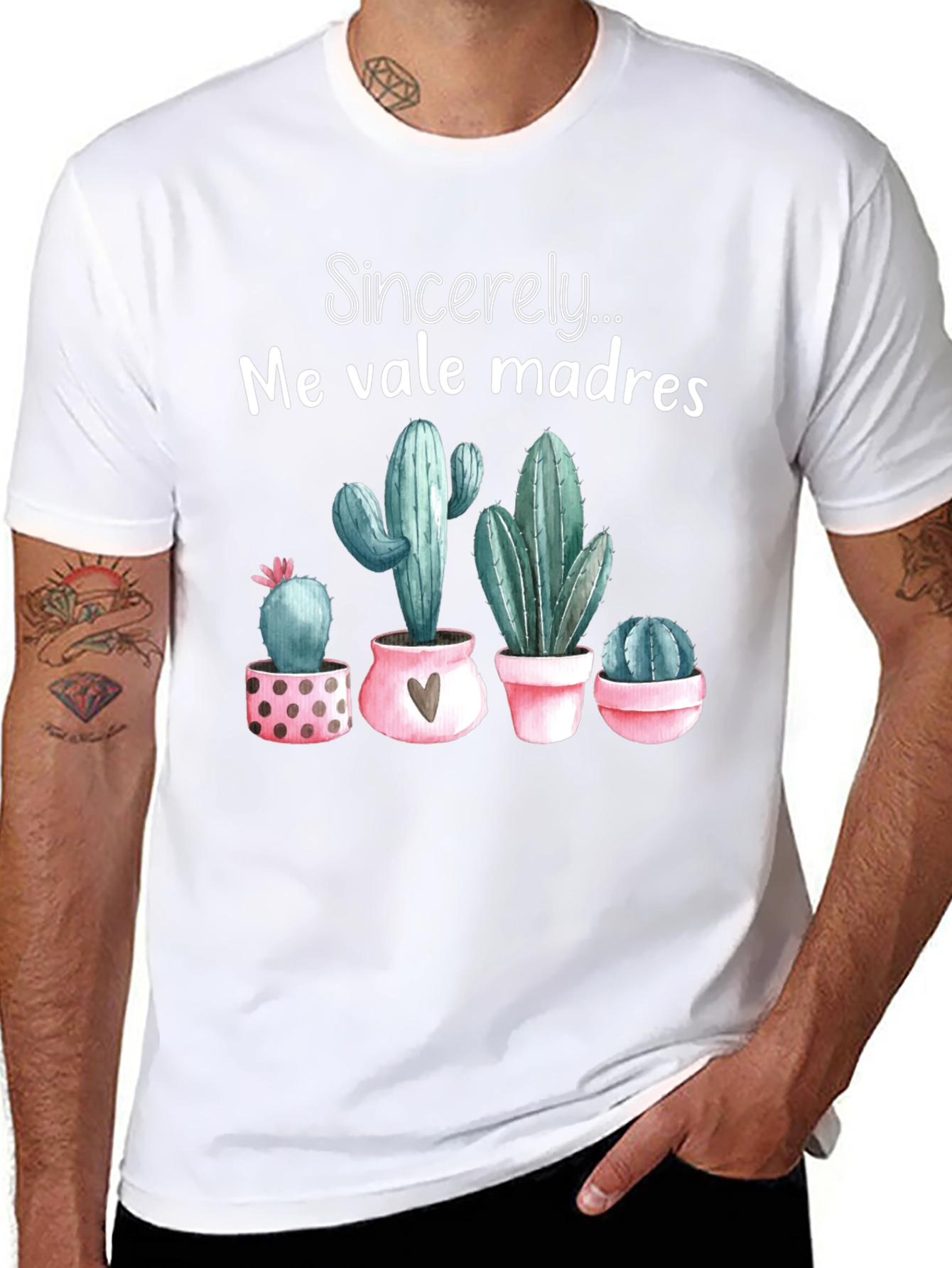 Black Me Vale Madres Cactus T-Shirt - Funny Graphic Tee view 8