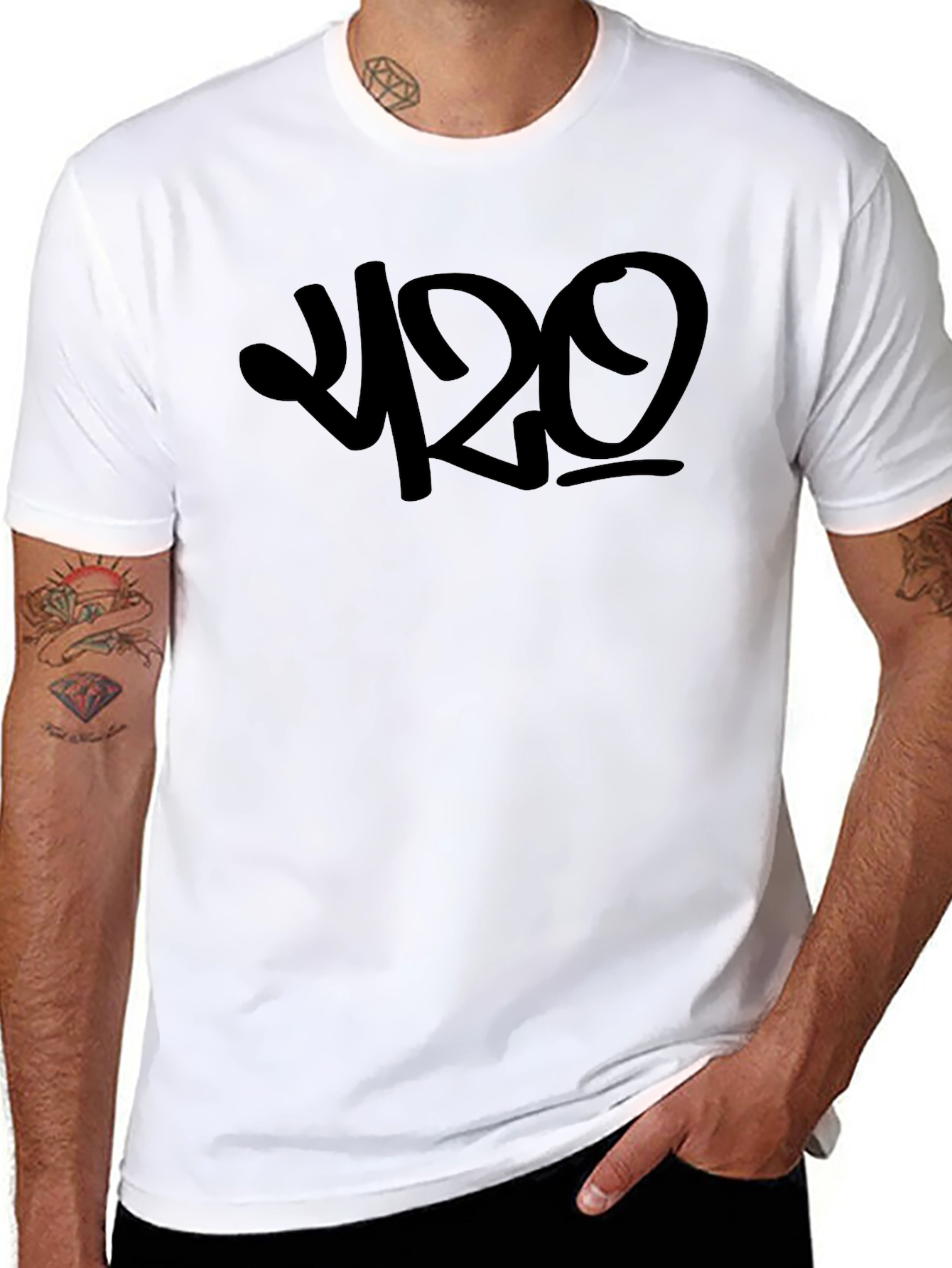 Black Black 420 Graphic Tee - Stylish Casual Wear view 8