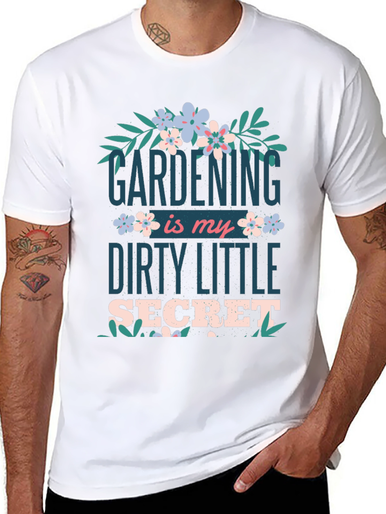 Black Gardening Secret Graphic Tee - Unisex Fit view 8