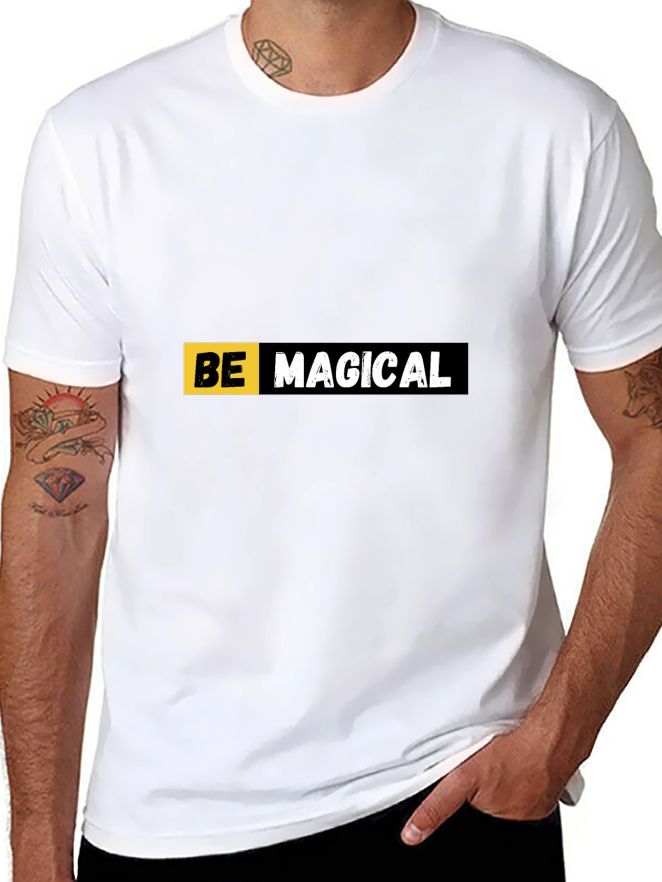 Black Be Magical Black T-Shirt view 8