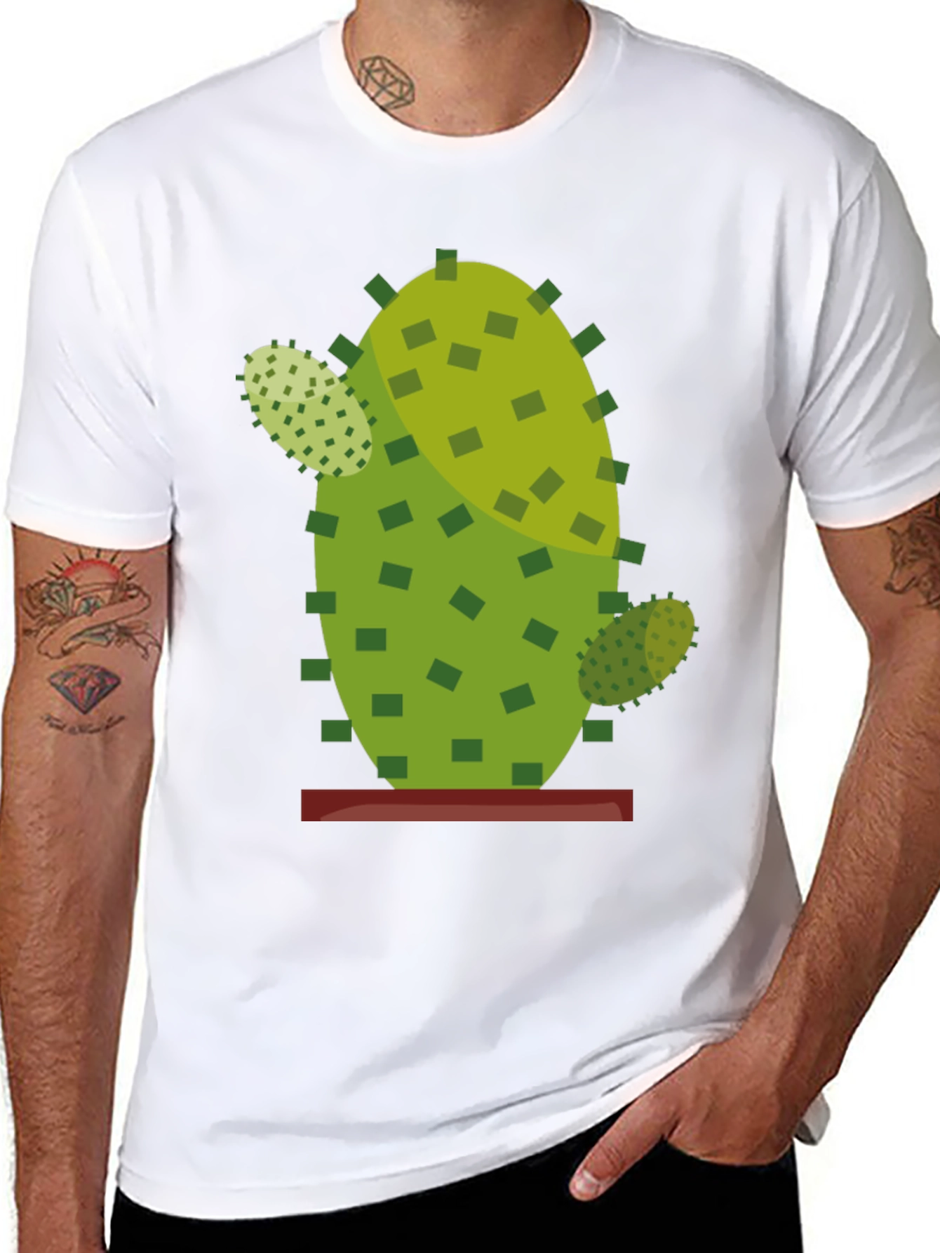 Black Cactus Graphic T-Shirt view 8