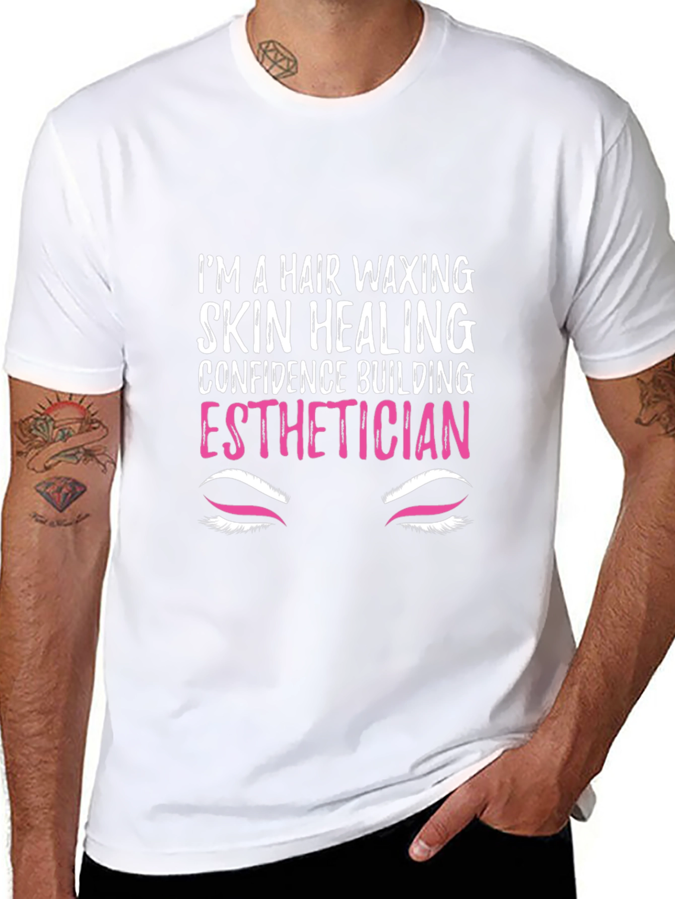 Esthetician Graphic Tee - Hair Waxing Skin Healing Shirt - 8