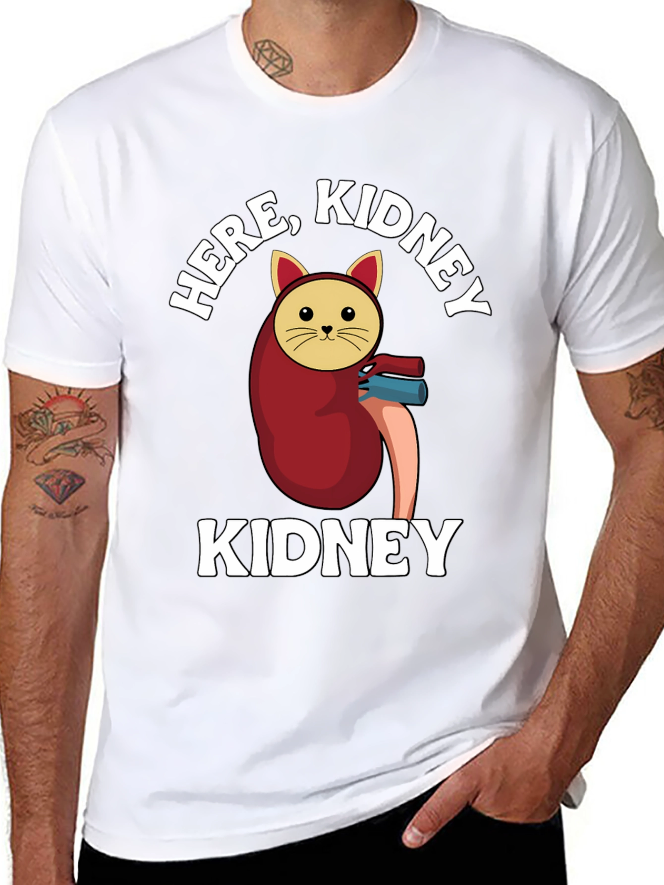 Black Here, Kidney Kidney T-Shirt view 8