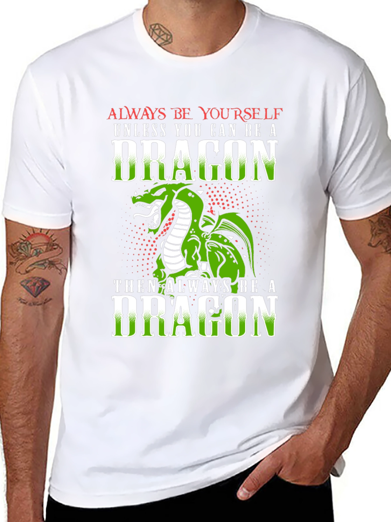 Black Dragon Graphic Tee - Always Be Yourself Unless A Dragon view 8
