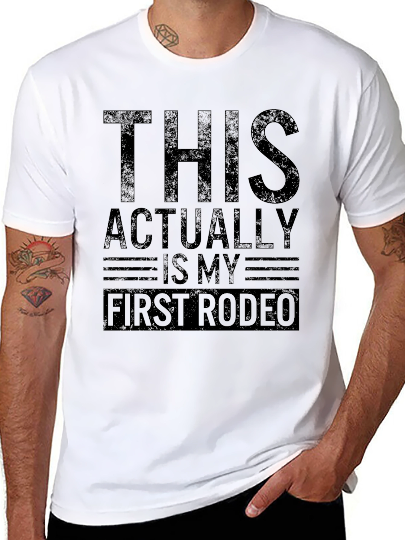 Black This is My First Rodeo Graphic T-Shirt view 8