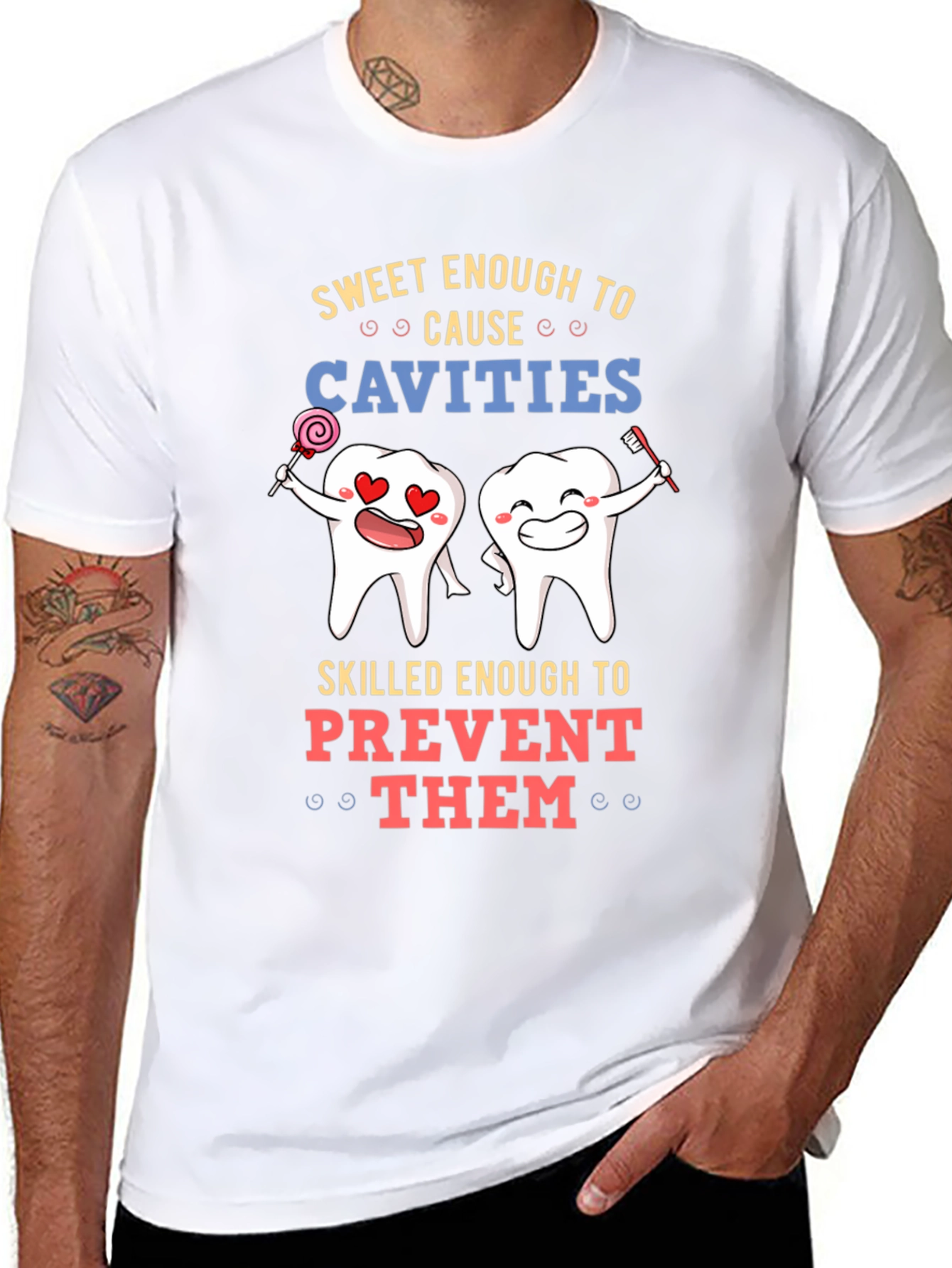 Black Sweet Enough to Cause Cavities T-Shirt view 8