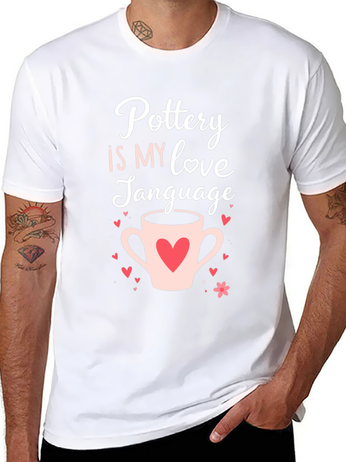 Black Pottery Is My Love Language Graphic Tee view 8