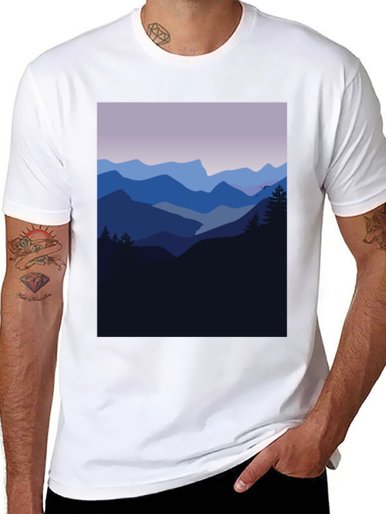 Black Mountain Vista Graphic Tee - Black view 8