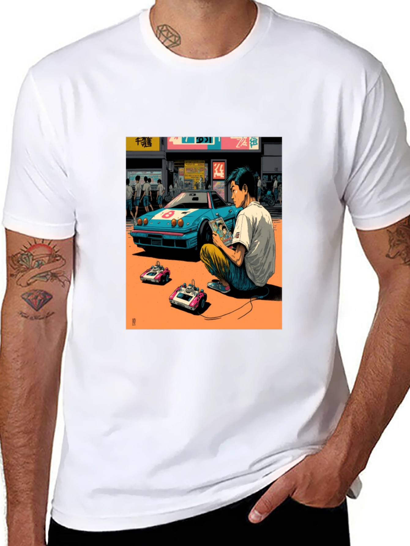 Black Retro Gaming T-Shirt view 8