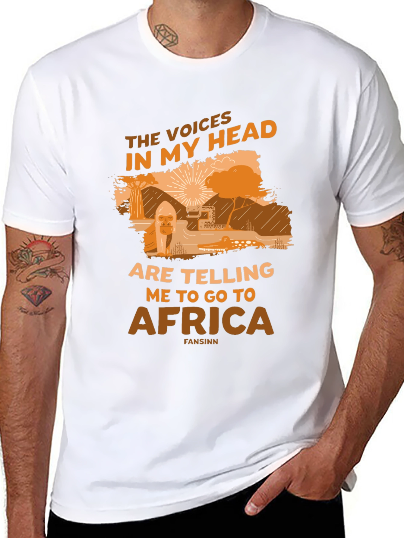 Africa Calling Graphic T-Shirt - 8