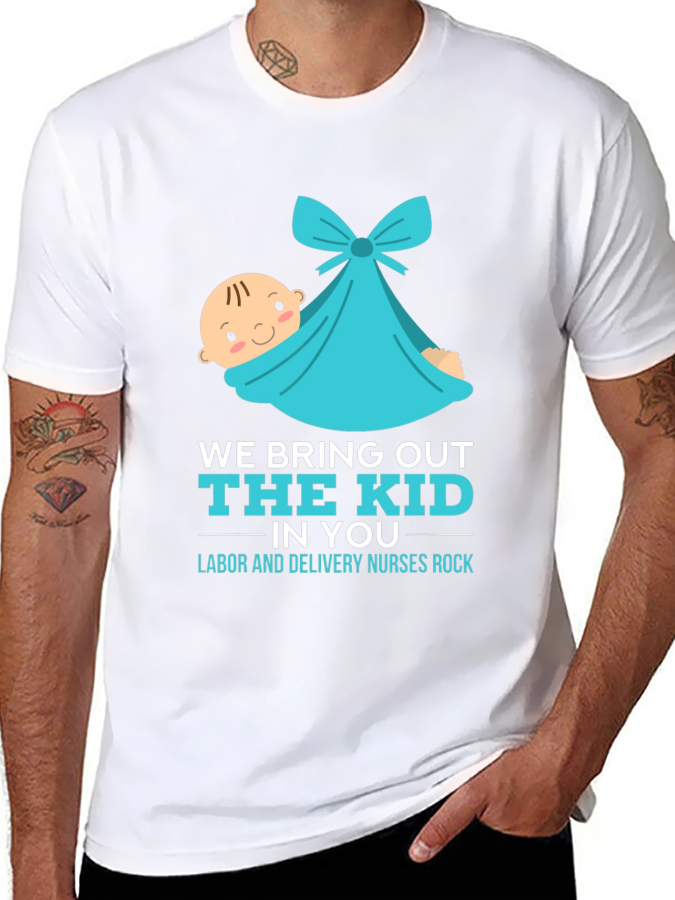Labor & Delivery Nurse T-Shirt - We Bring Out The Kid - 8