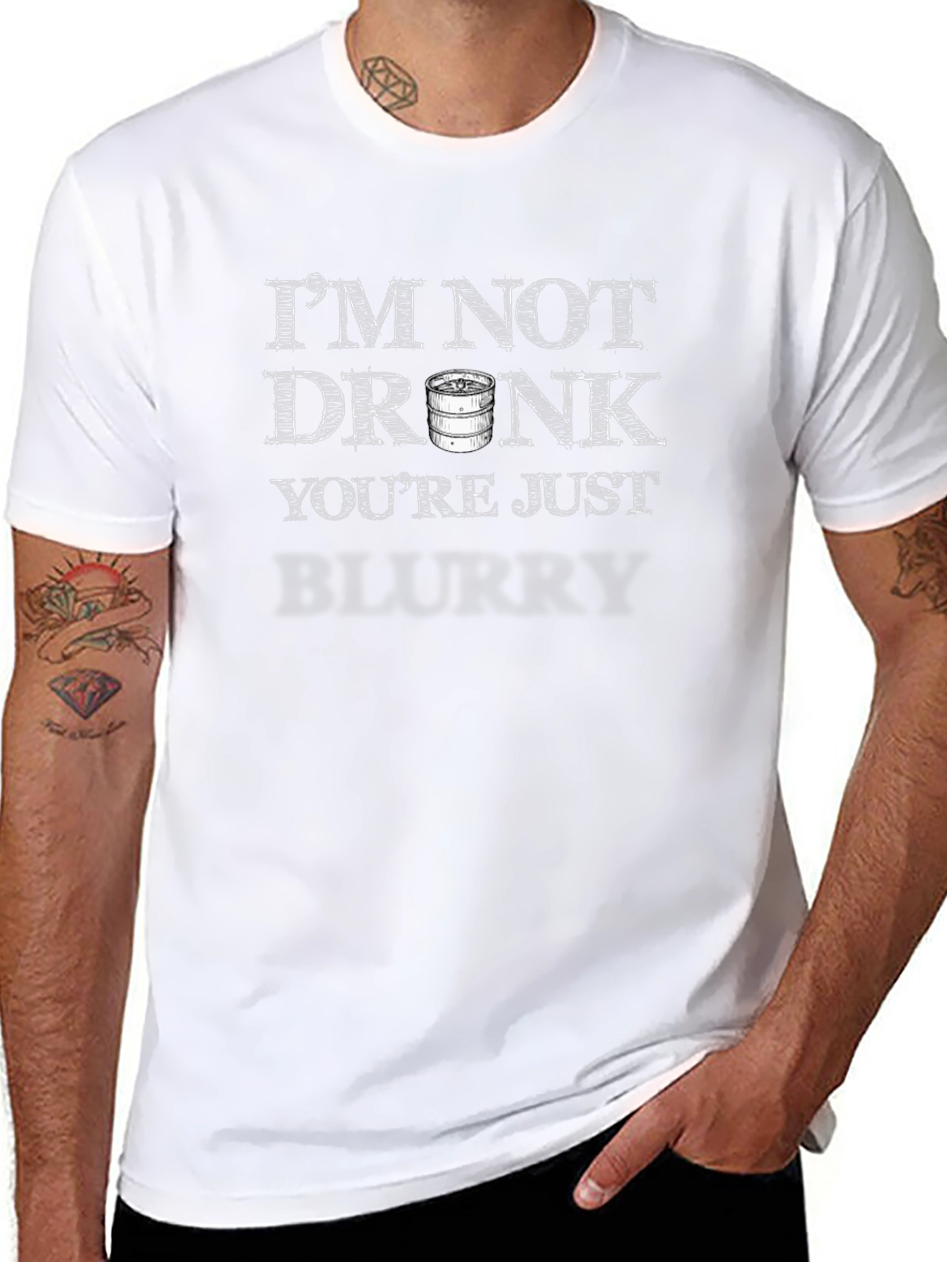 Black I'm Not Drunk, You're Just Blurry T-Shirt view 8