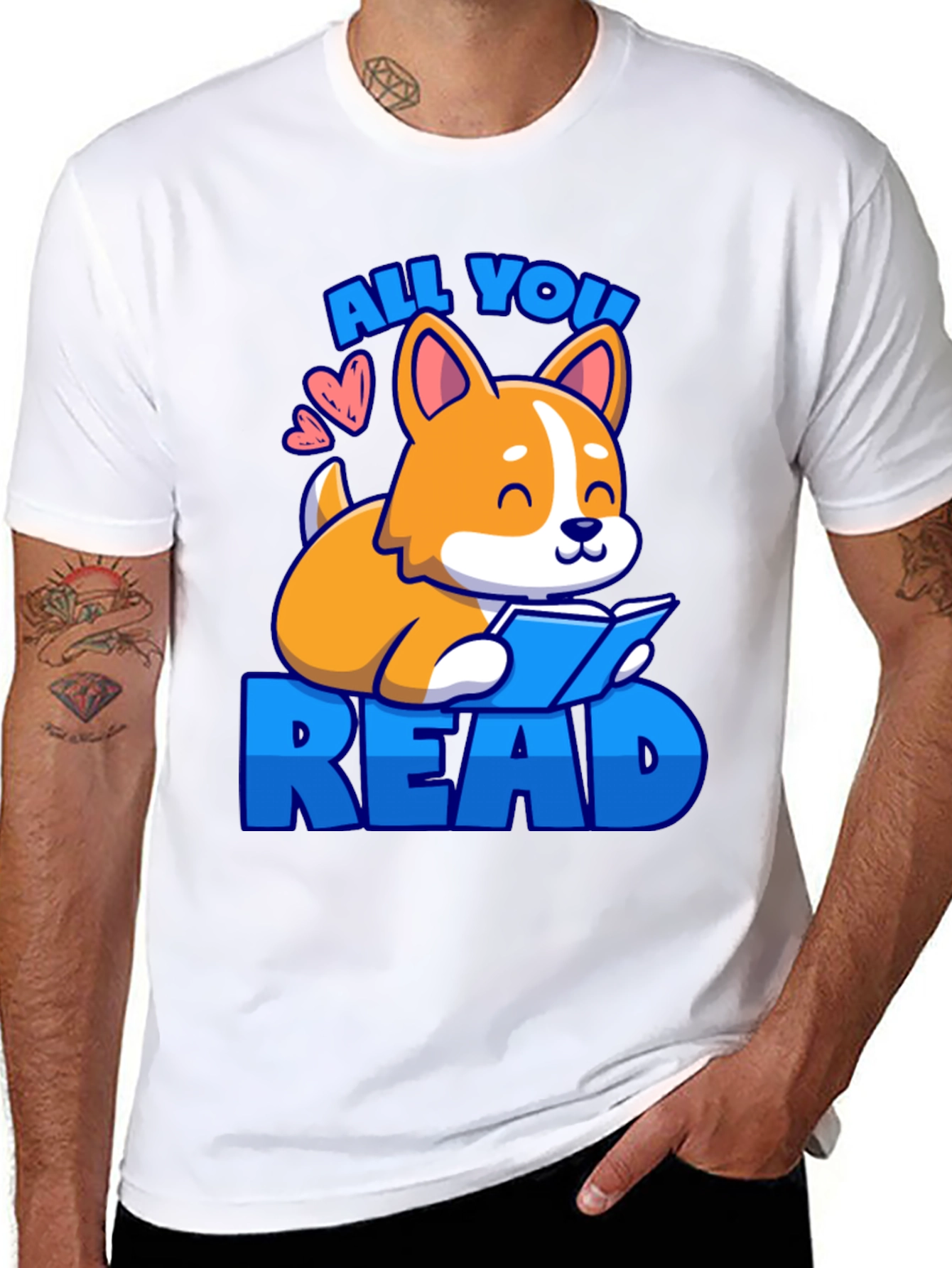 Black All You Read Dog T-Shirt view 8