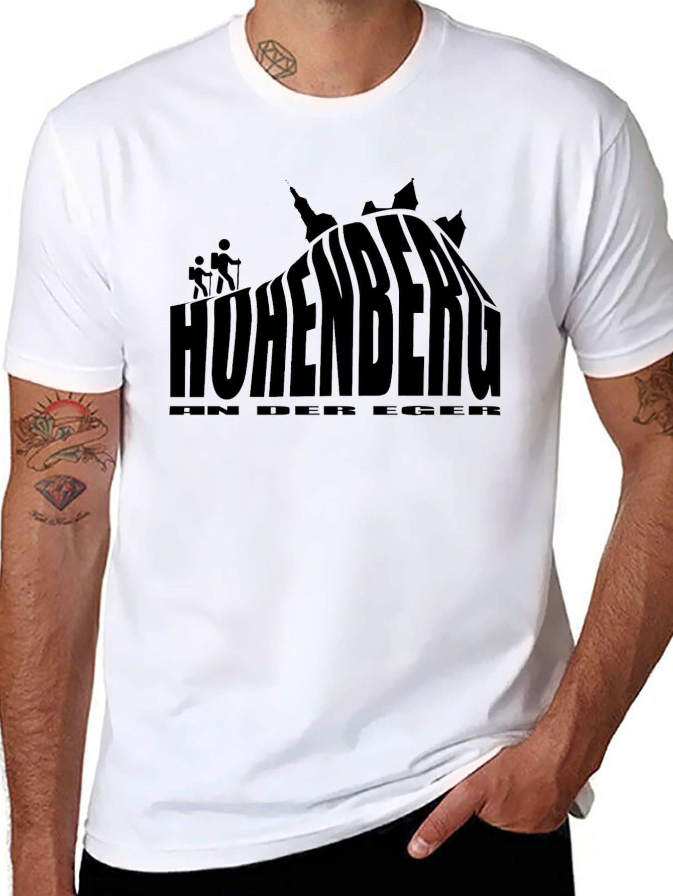 Hohenberg T-Shirt Black Crew Neck - 8