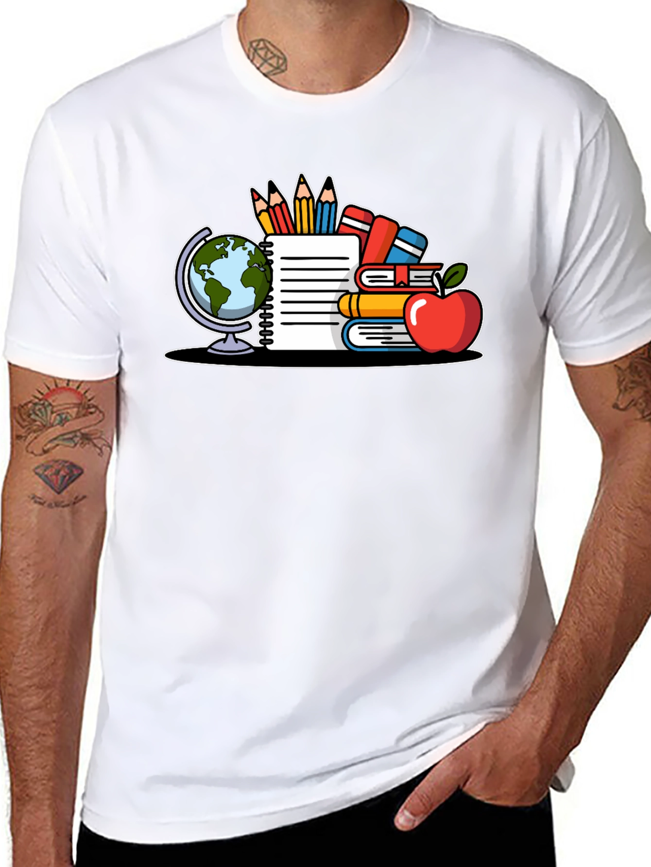 Black Teacher T-Shirt Back to School view 8