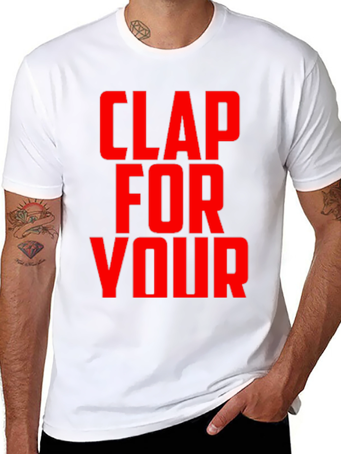 Black Clap For Your T-Shirt - Bold Graphic Tee view 8