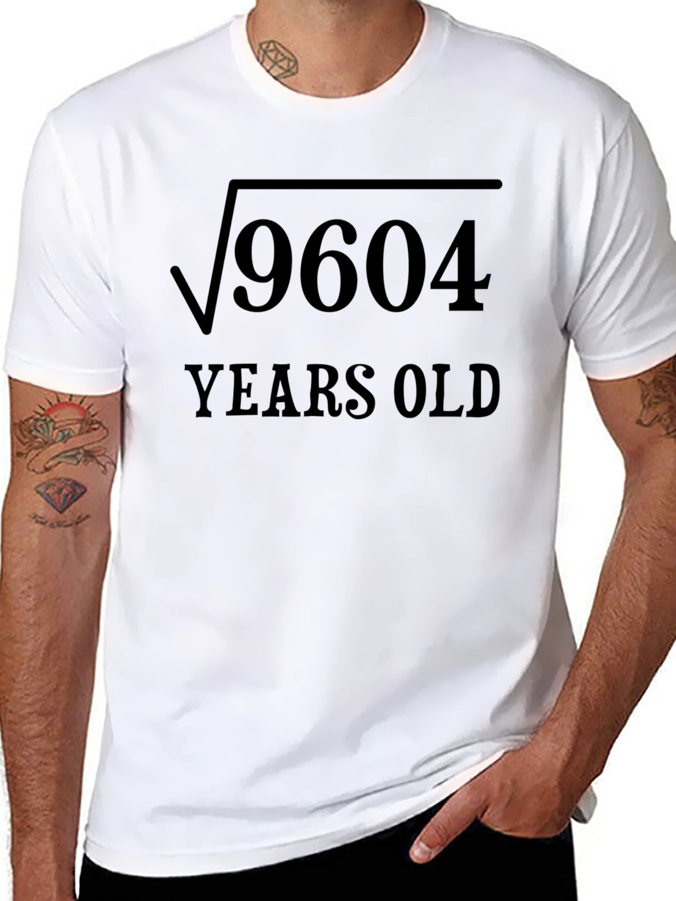 Black Funny Math Birthday T-Shirt - Square Root 9604 view 8