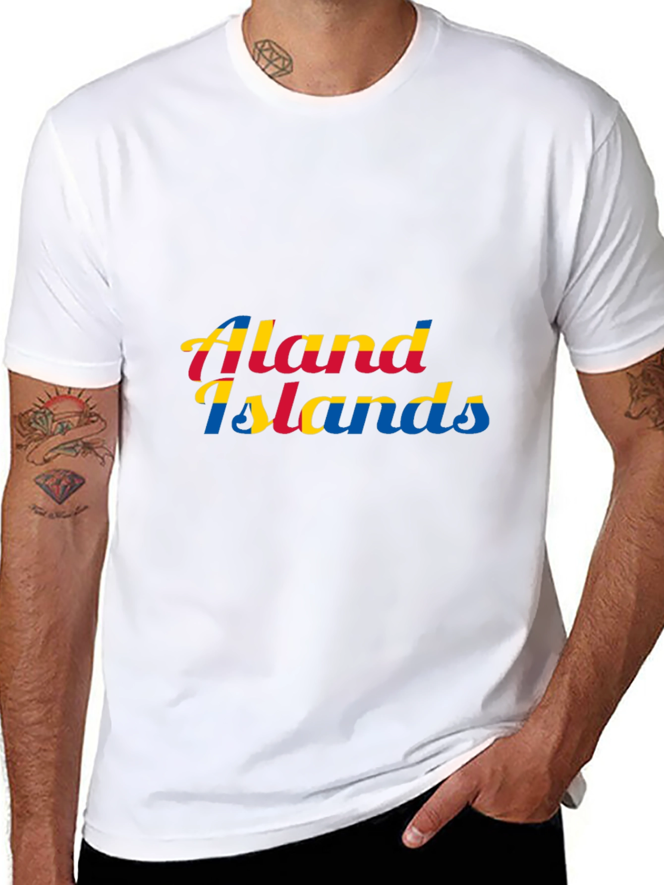Black Aland Islands Graphic Tee - Black view 8