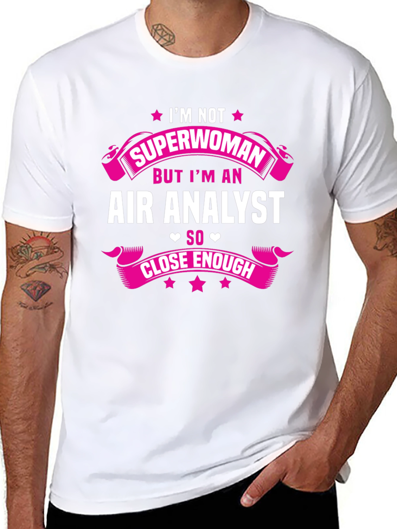 Black Air Analyst T-Shirt - Superwoman Close Enough view 8