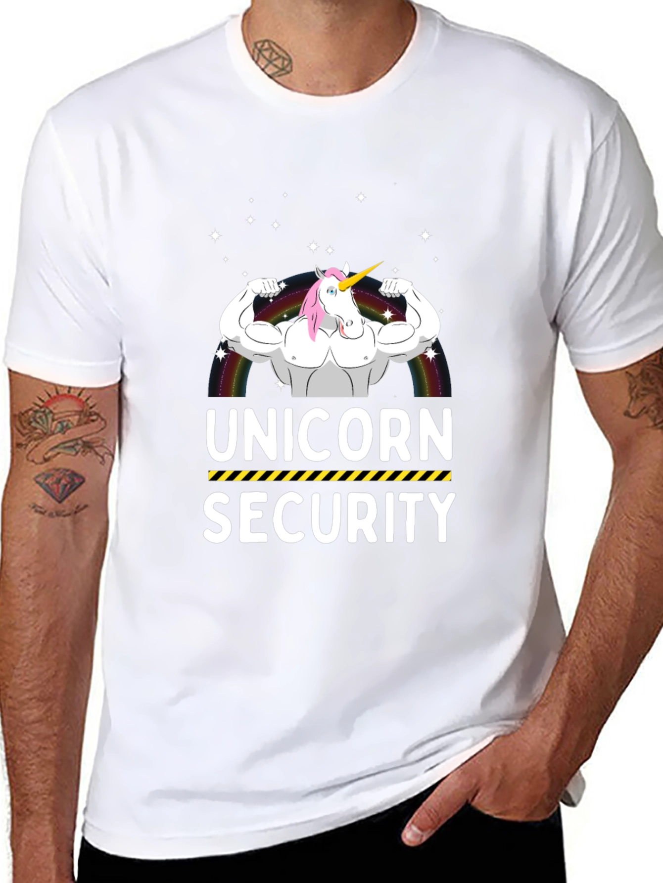 Black Unicorn Security T-Shirt view 8