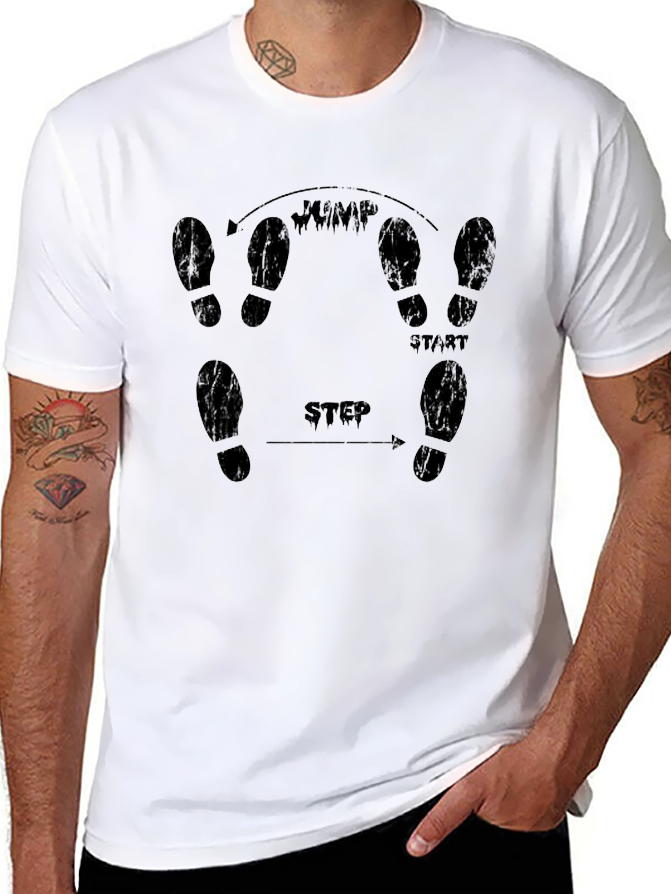 Black Dance Step Instructions Graphic Tee view 8
