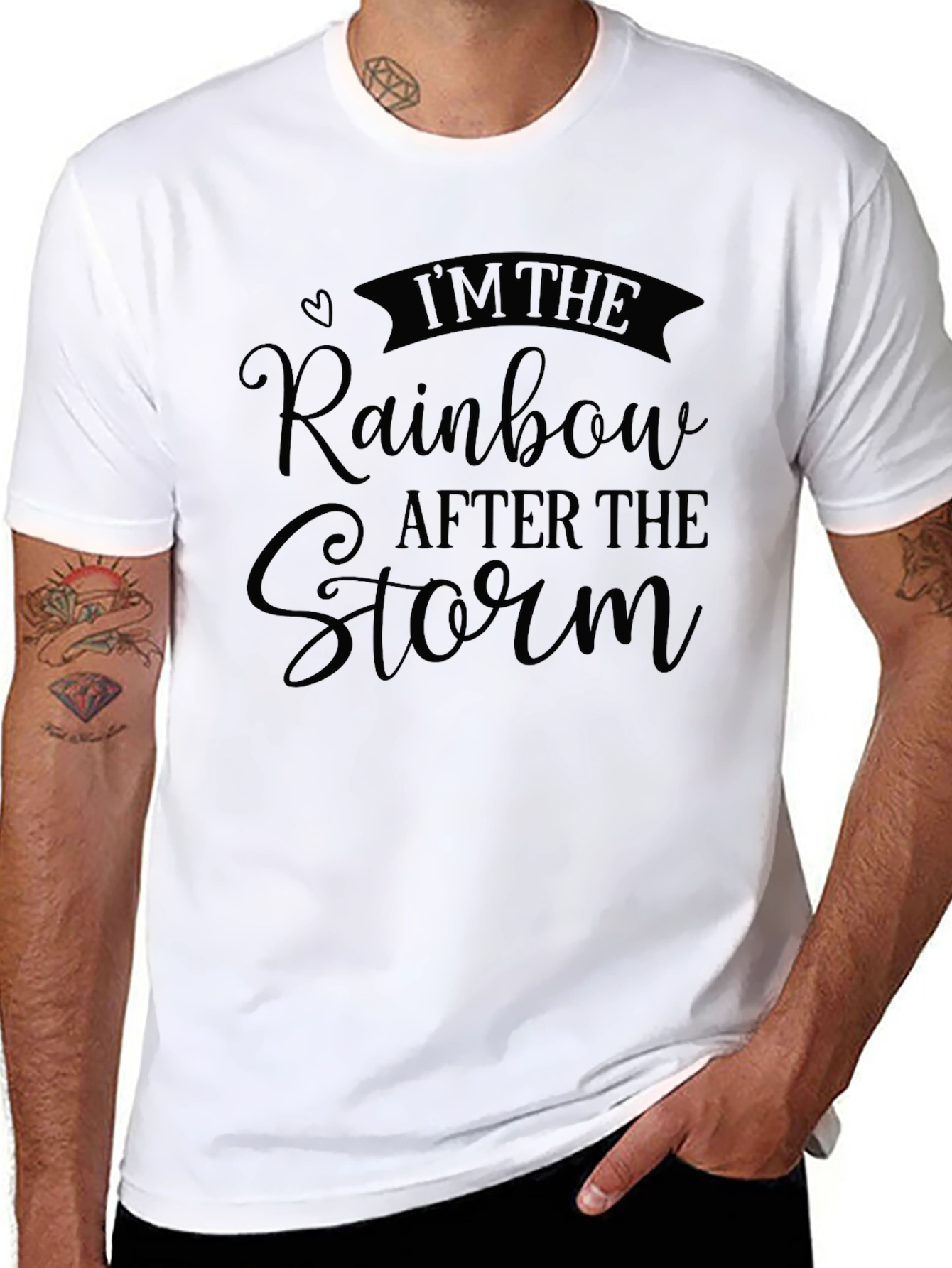Black Rainbow After The Storm T-Shirt - Stylish Comfort view 8