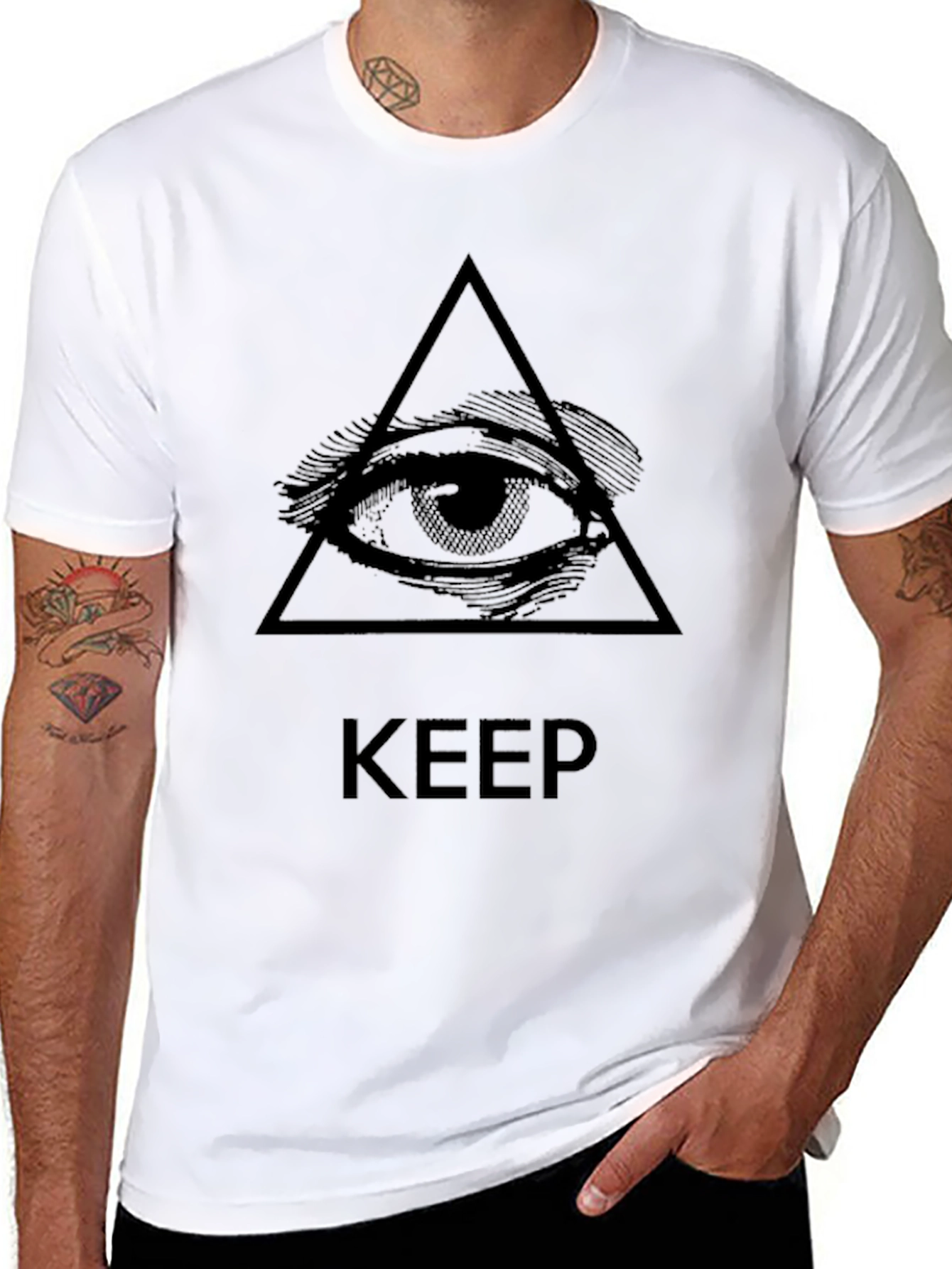 Black Eye Pyramid 'Keep' Graphic Tee view 8