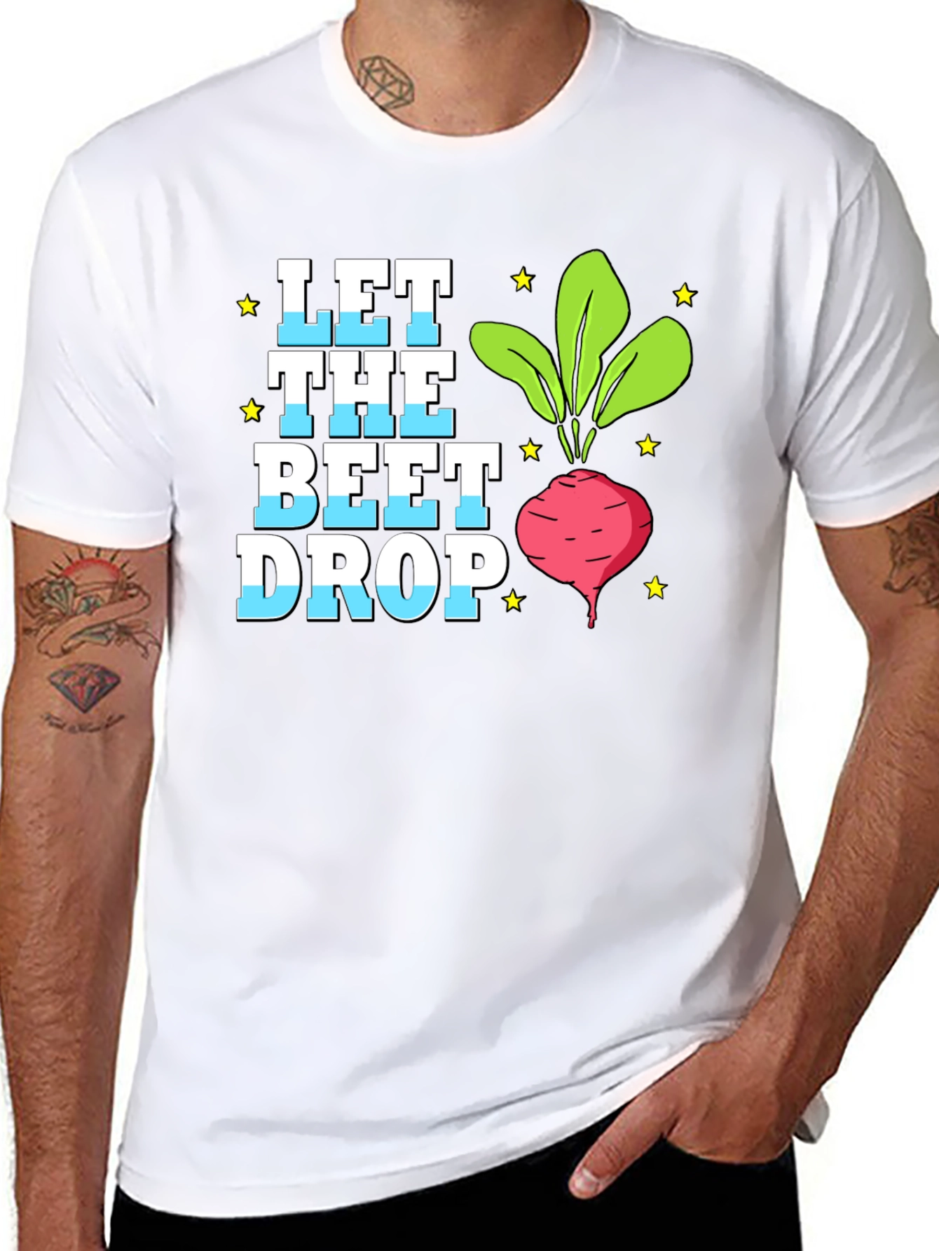 Let the Beet Drop T-Shirt - Funny Beet Lover Tee - 8