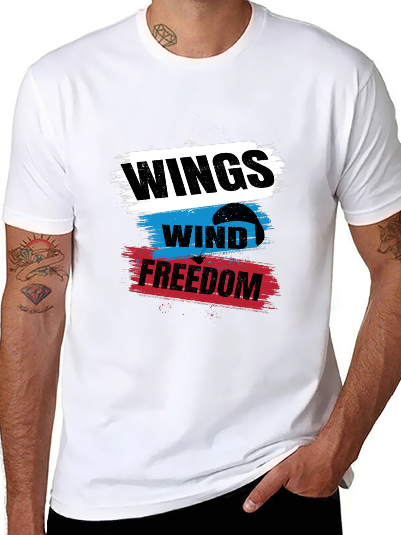 Wings Wind Freedom Tee - Stylish Graphic T-Shirt - 8