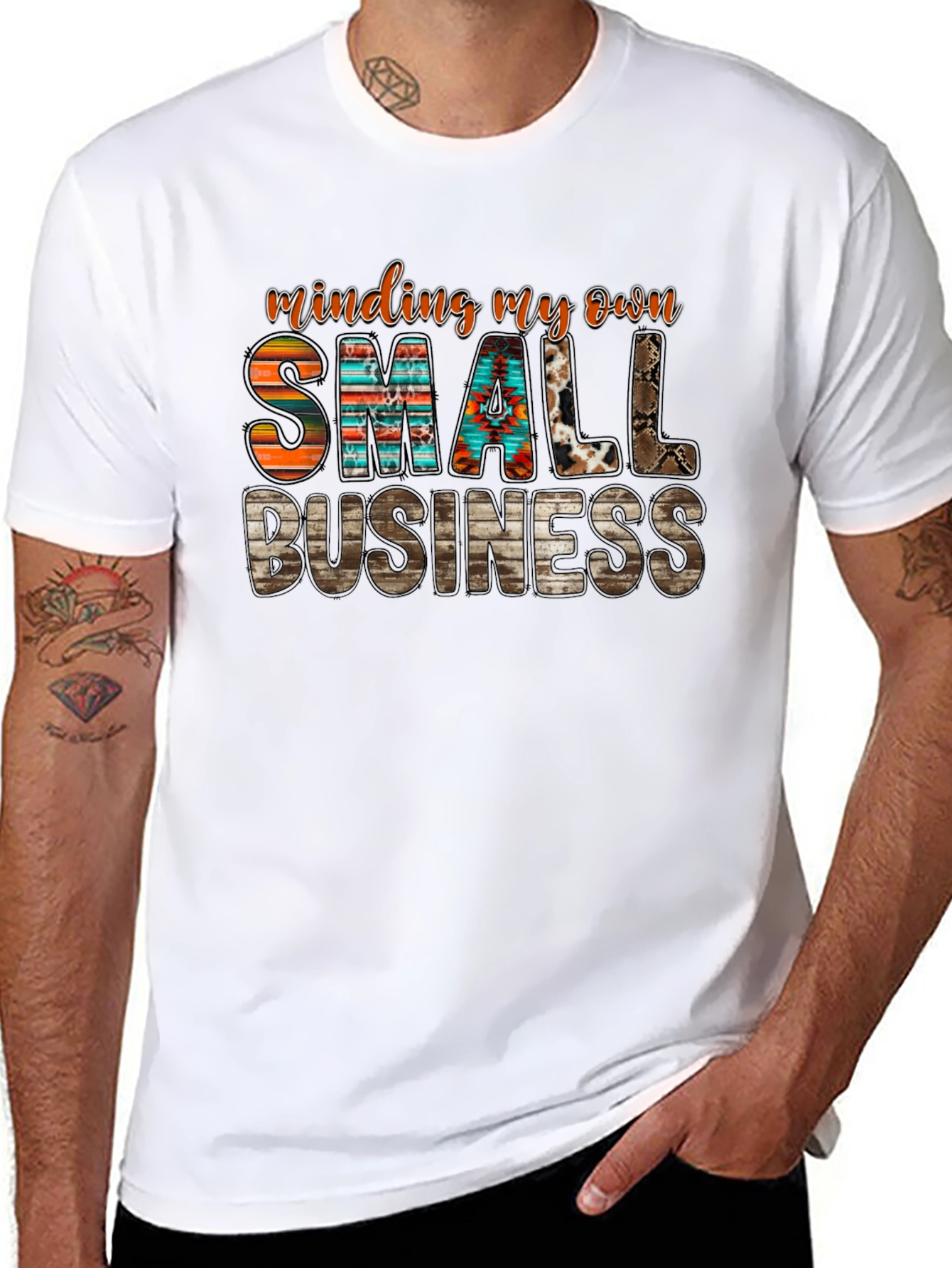 Black Small Business Graphic Tee view 8