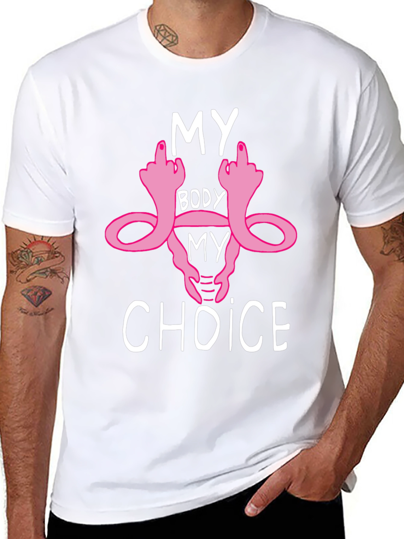 Black My Body My Choice Graphic Tee view 8