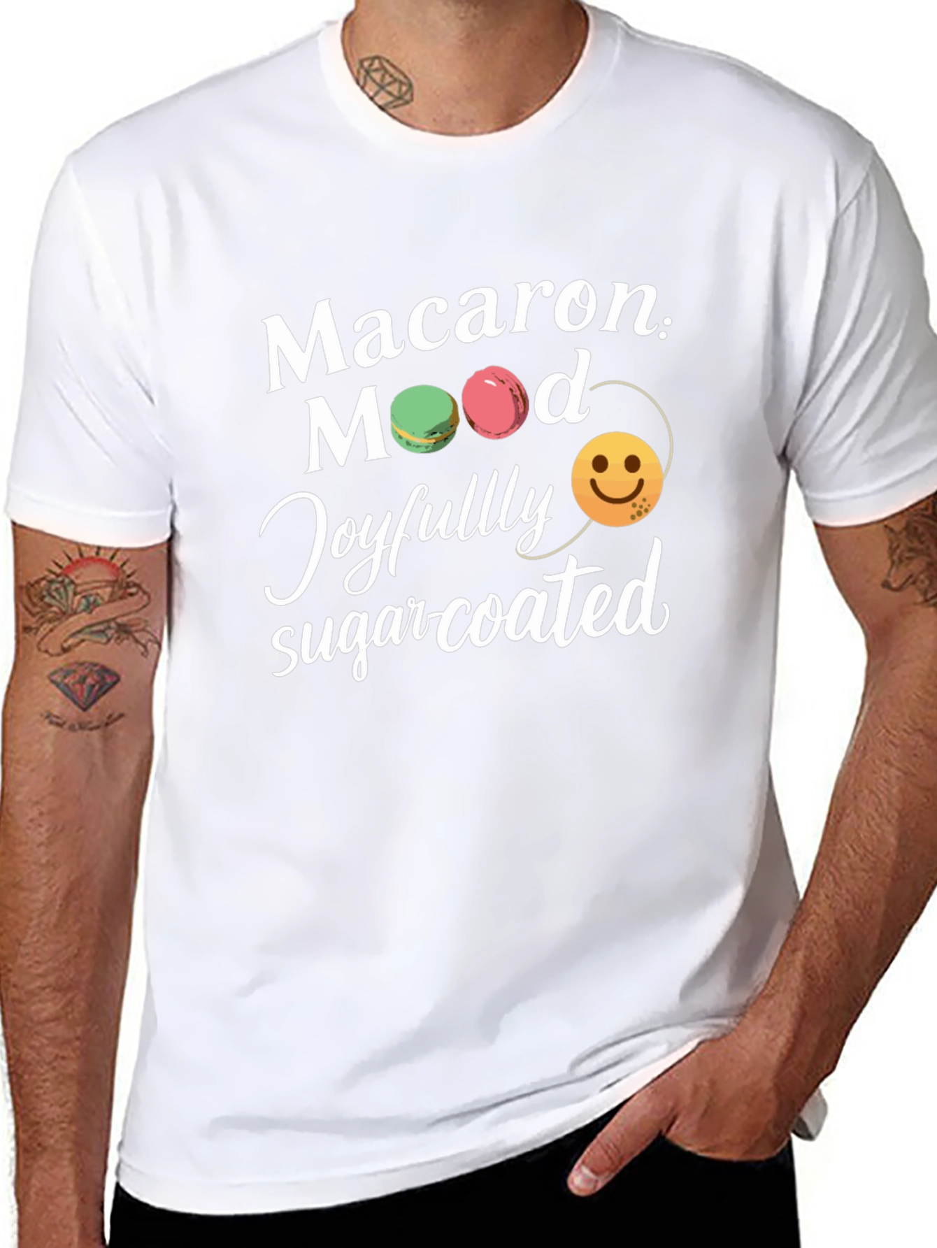 Macaron Mood Graphic Tee - Sweet Treat Shirt - 8