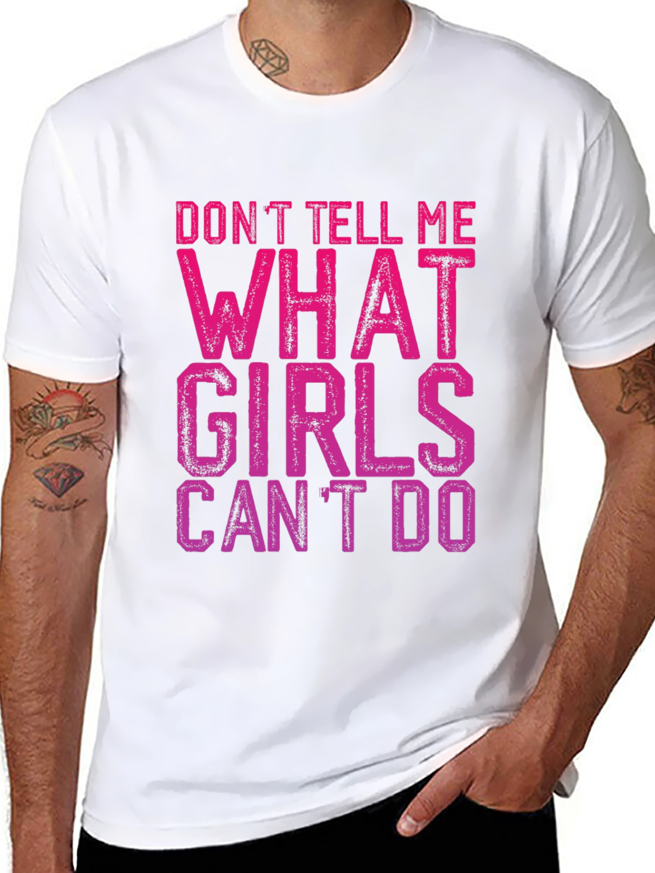 Black Don't Tell Me What Girls Can't Do T-Shirt view 8
