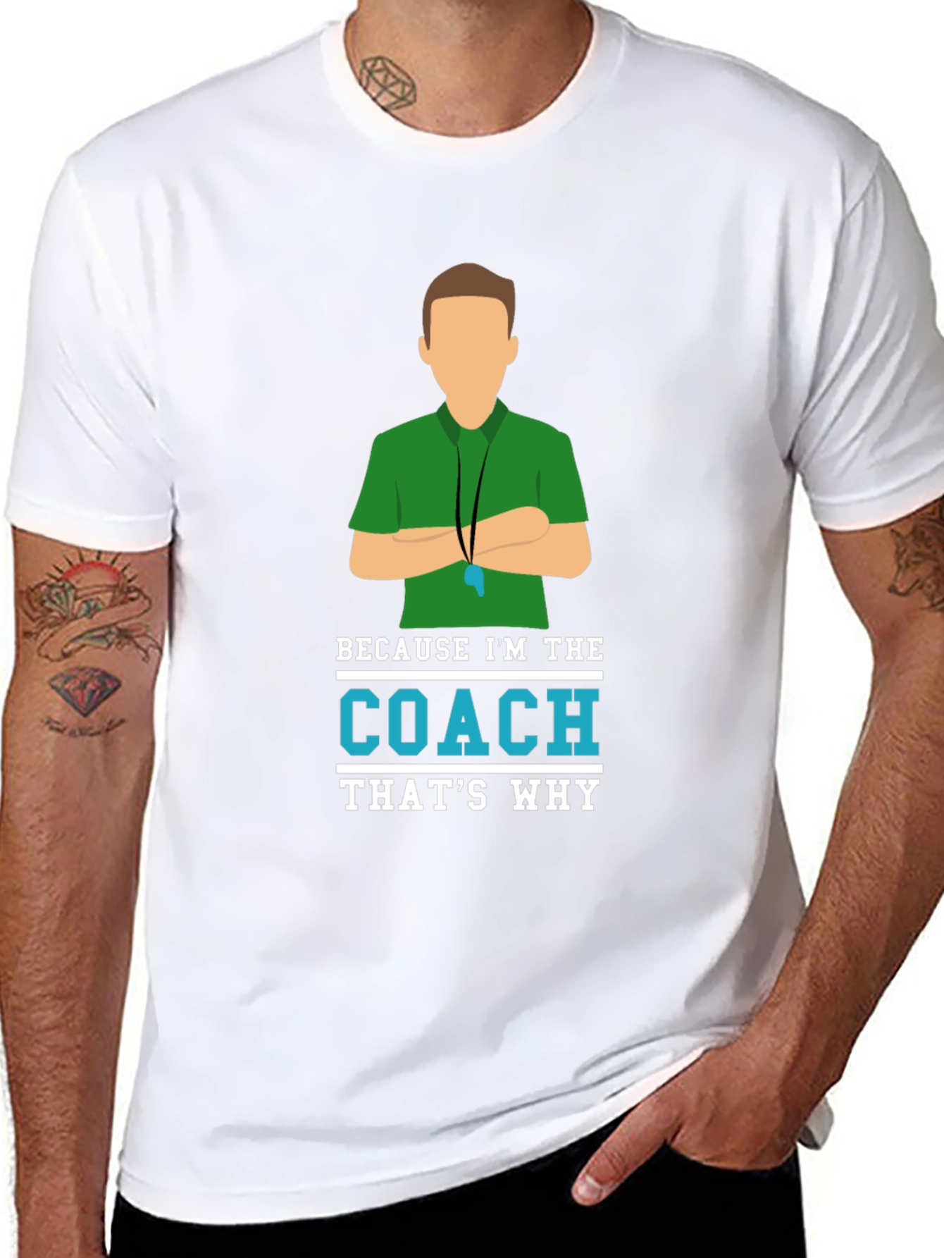 Black Because I'm The Coach T-Shirt view 8