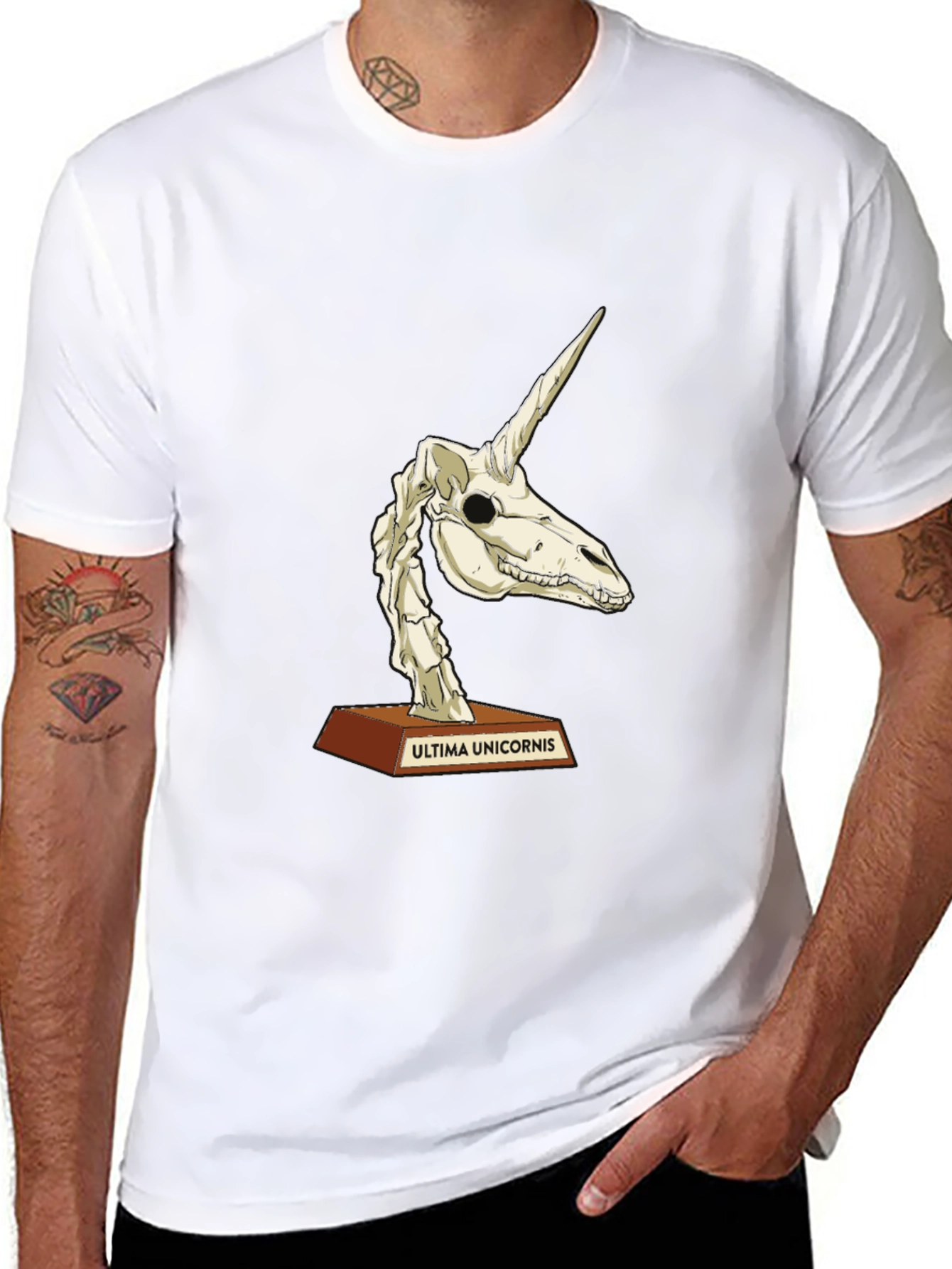 Black Unicorn Skeleton T-Shirt - Ultima Unicornis view 8